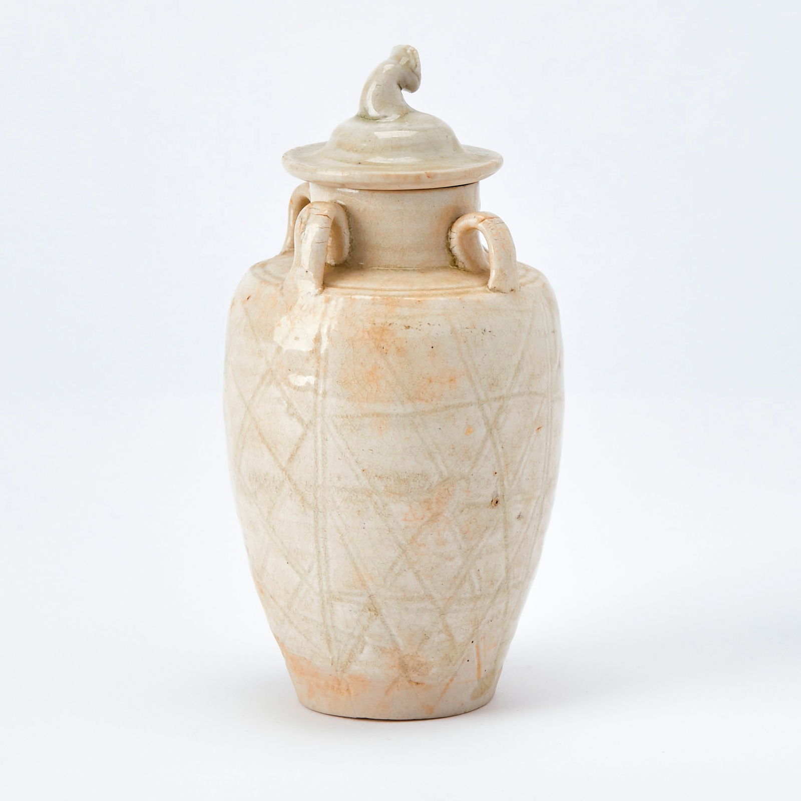 A Chinese White Glazed Miniature Storage Jar and Cover Southern Song Dynasty (1 of 5)