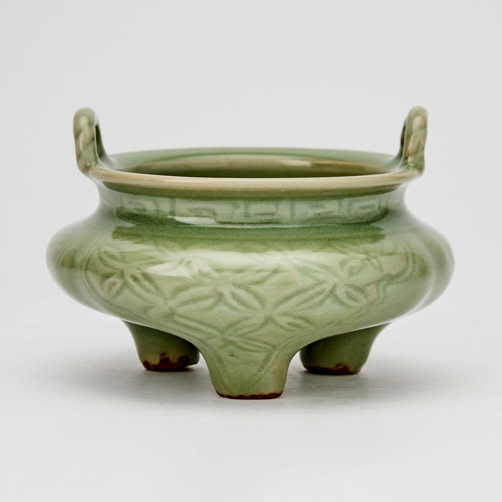 A Chinese Longquan Celadon Tripod Censer Ming Dynasty (1 of 4)