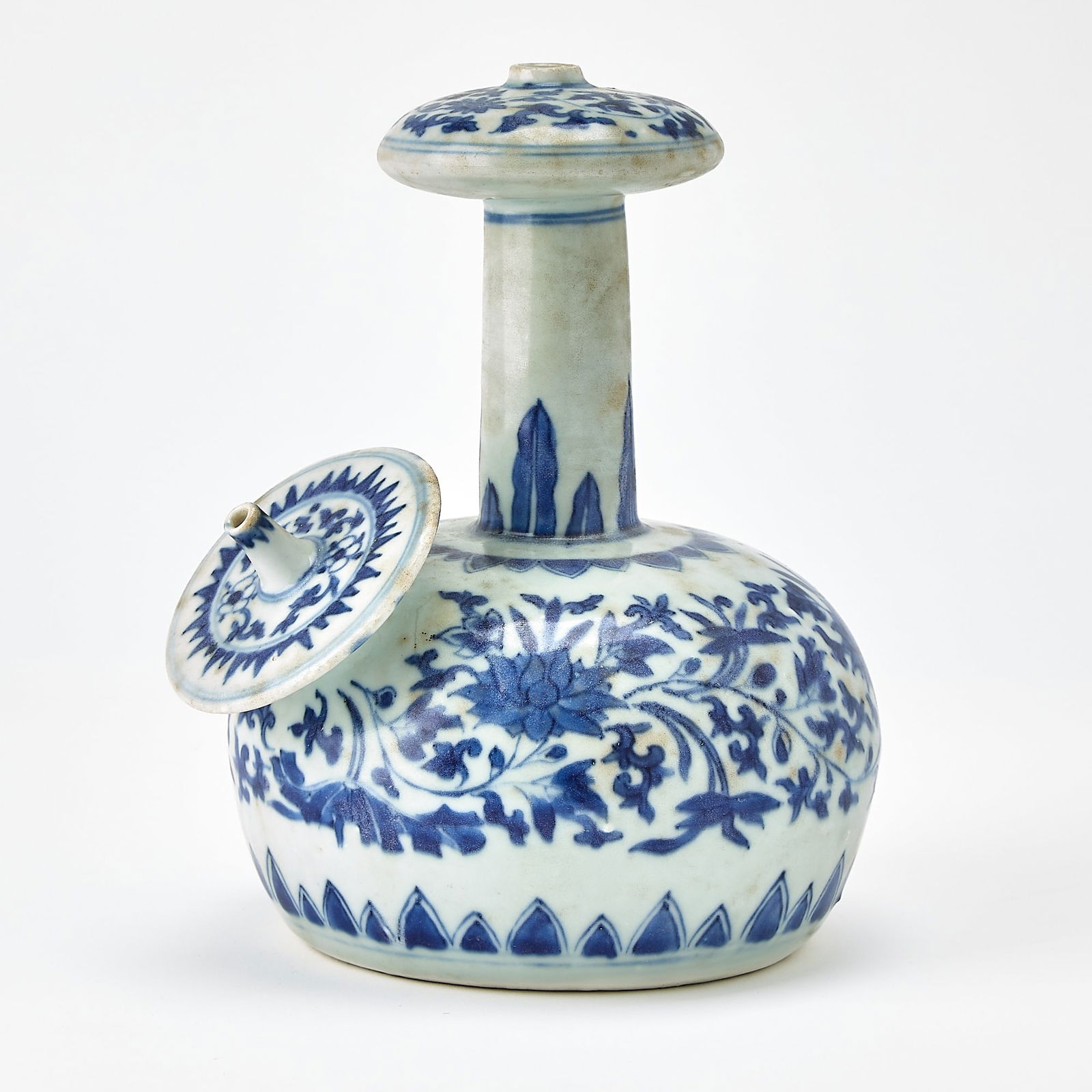 A Chinese Blue and White Porcelain Kendi Transitional Period (1 of 8)