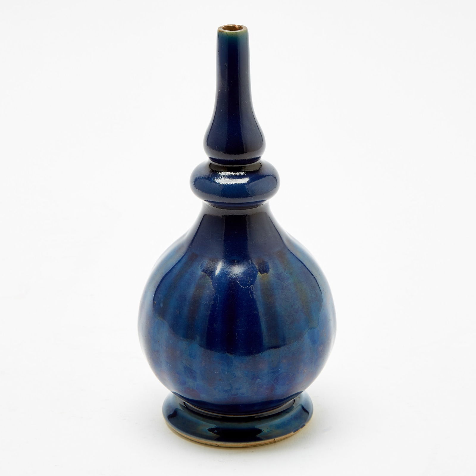 A Chinese Blue Glazed Porcelain Double Gourd Bottle Vase 17th century (1 of 4)