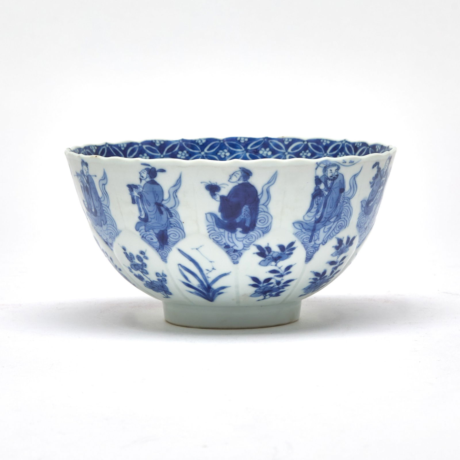 A Chinese Blue and White Porcelain Bowl Chenghua Mark, Kangxi Period (1 of 5)