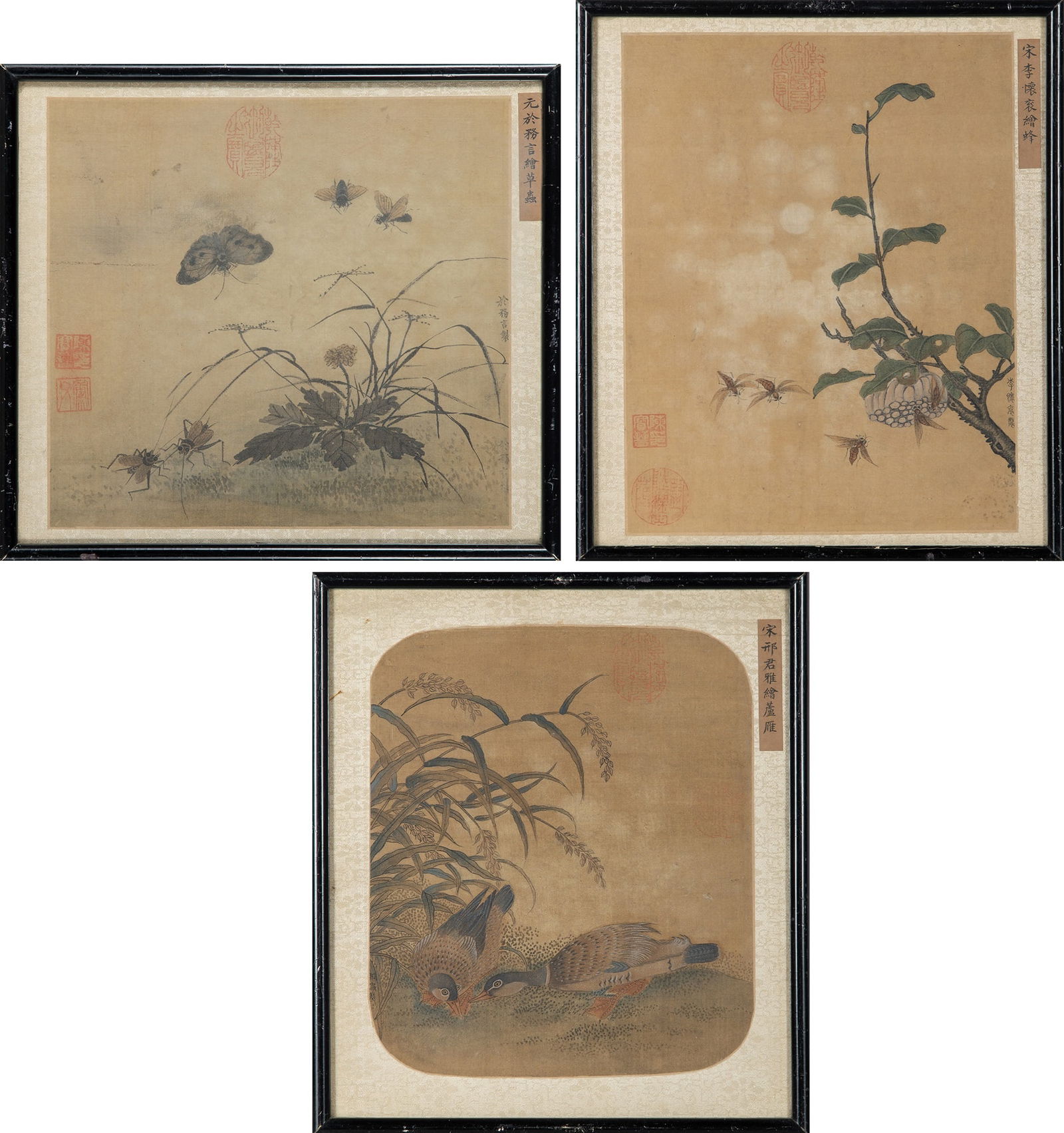 Three Chinese Song-Style Paintings Qing Dynasty (1 of 13)