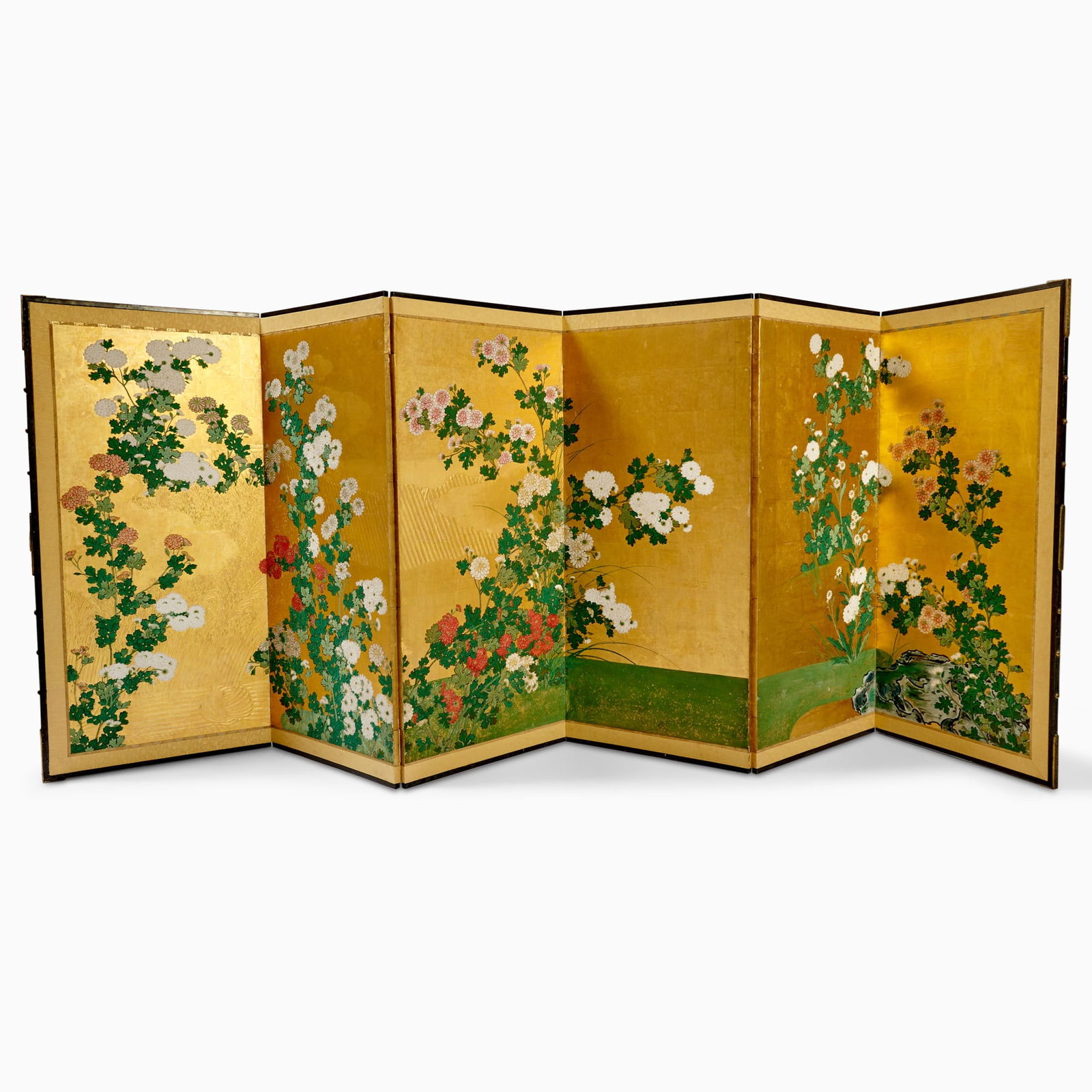 A Fine Japanese Six-Panel Byobu Screen Edo Period (1 of 5)
