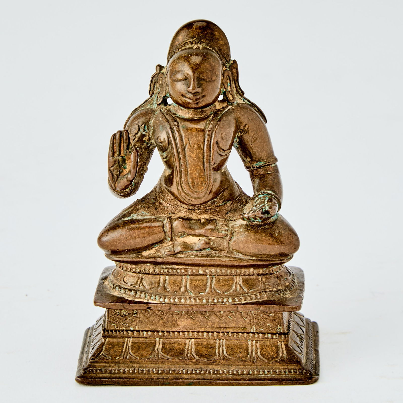 A Small Indian Bronze Figure of Namalvar Likely Tamil Nadu, 18th century (1 of 4)
