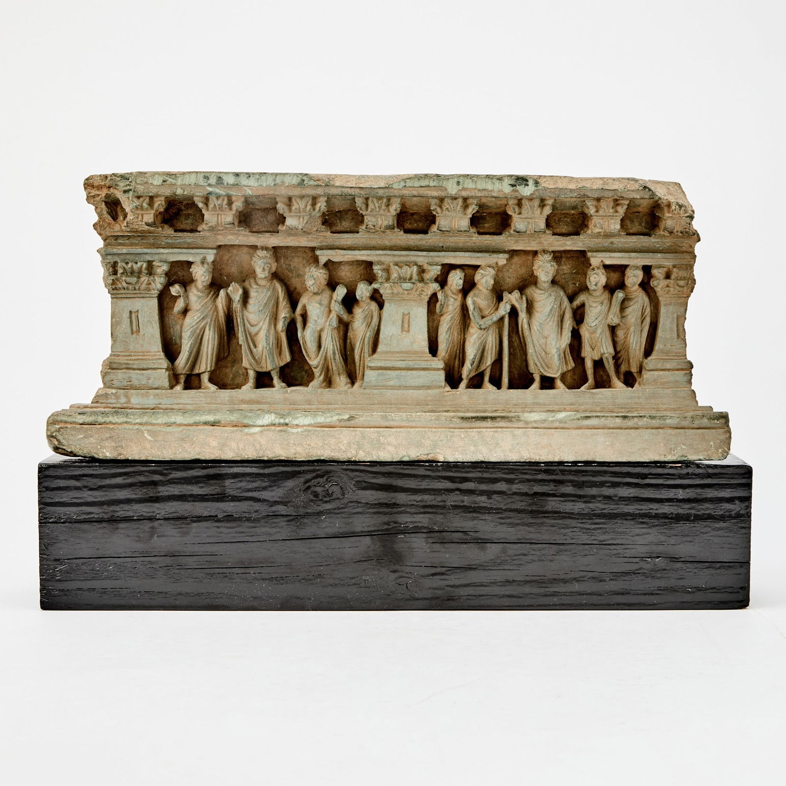 A Gandharan Grey Schist Frieze Fragment 3rd-4th century (1 of 4)