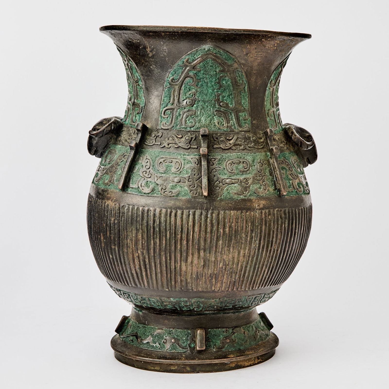 A Chinese Archaistic Bronze Hu Vase Ming Dynasty (1 of 6)