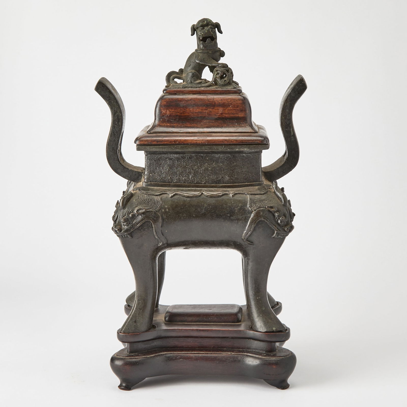 A Chinese Cast Bronze Censer Qing Dynasty (1 of 5)