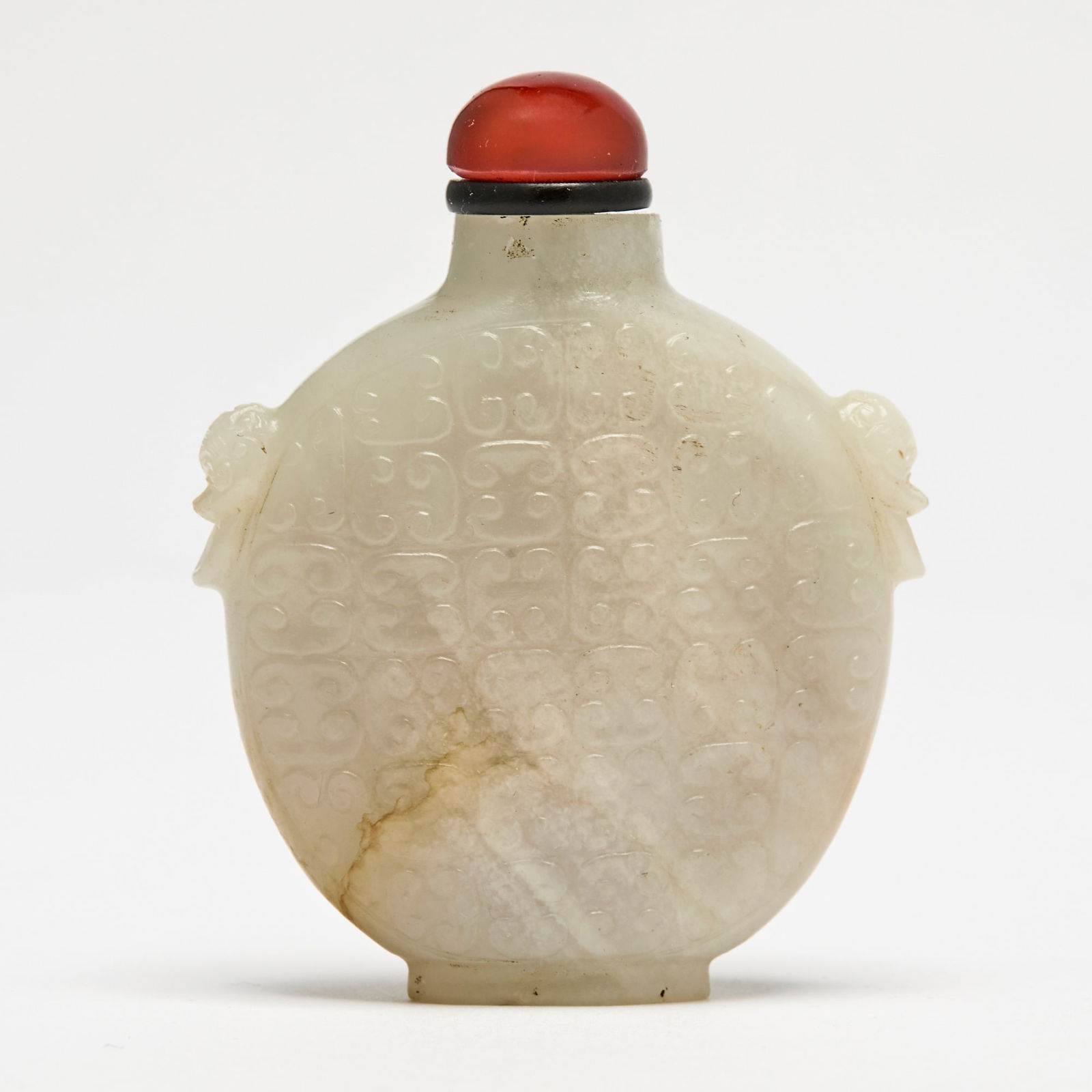 A Chinese Carved Jade Snuff Bottle 18th Century (1 of 4)