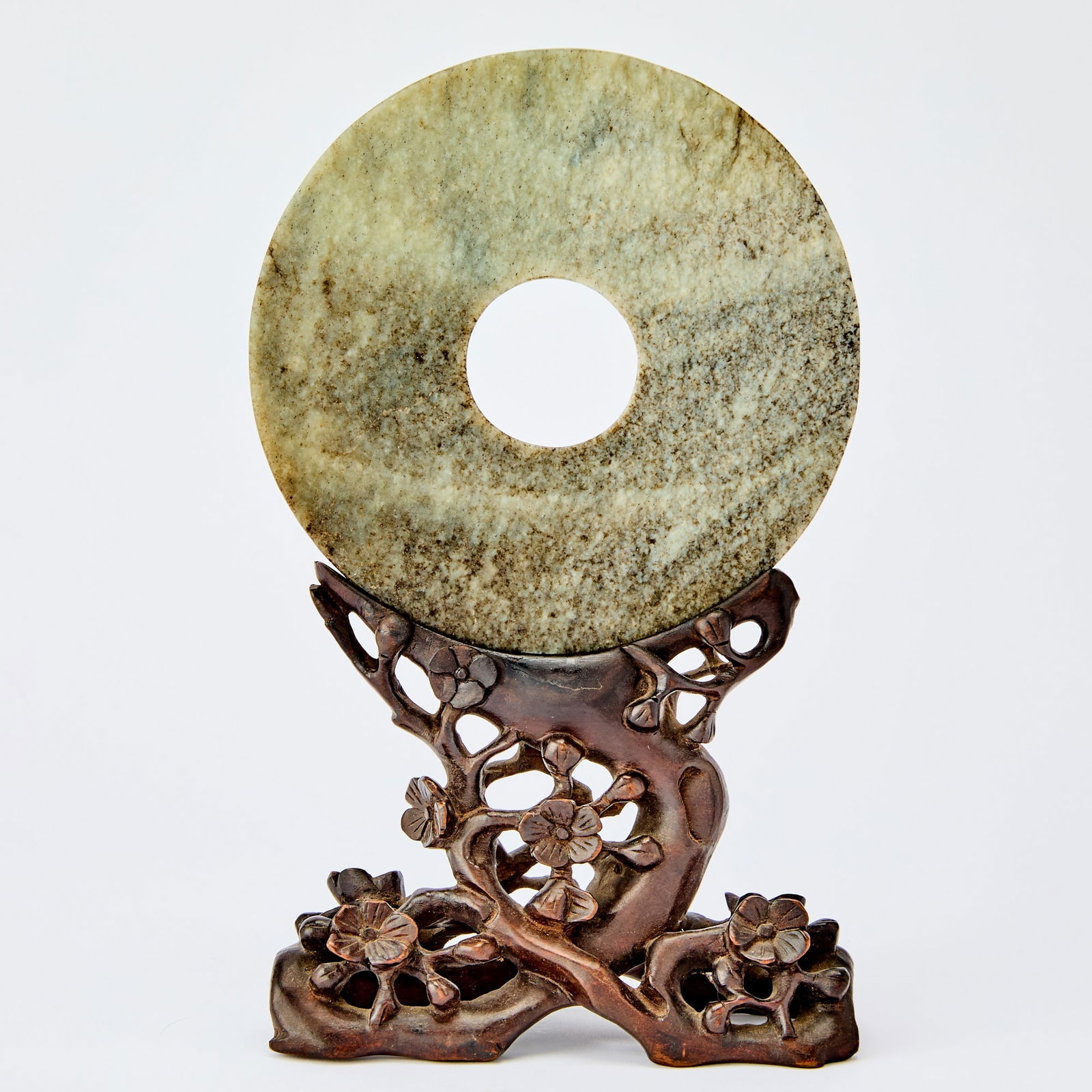 A Chinese Mottled Jade Bi Disc Ming Dynasty or Earlier (1 of 5)