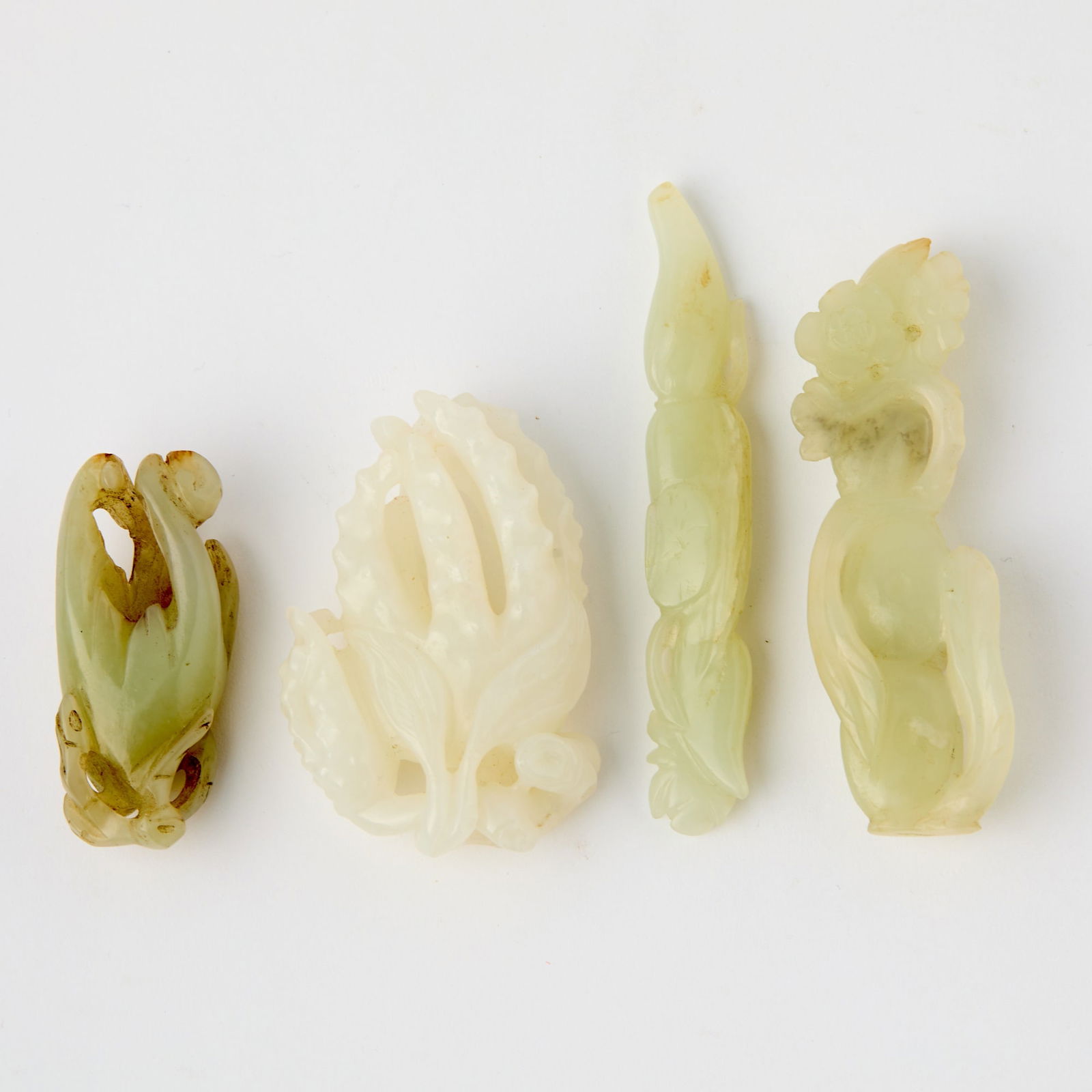 A Group of Four Chinese Jade Carvings Qing Dynasty (1 of 6)