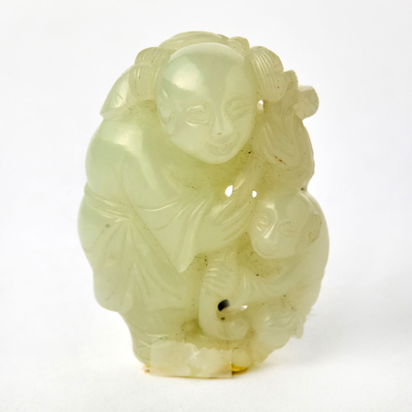A Chinese White Jade Figural Carving Qing Dynasty (1 of 2)