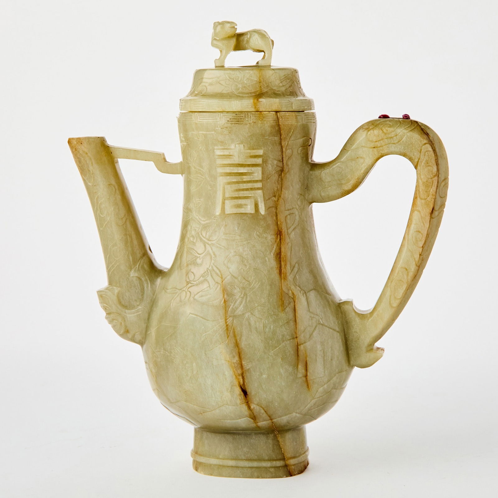 A Chinese Jade Ewer Likely 20th century (1 of 4)