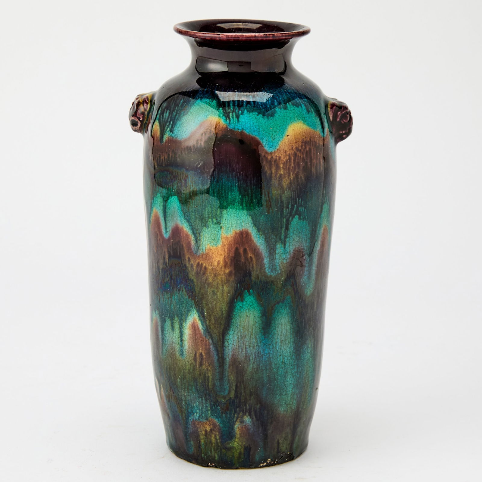 A Chinese Flambe Glazed Porcelain Vase 19th Century (1 of 4)