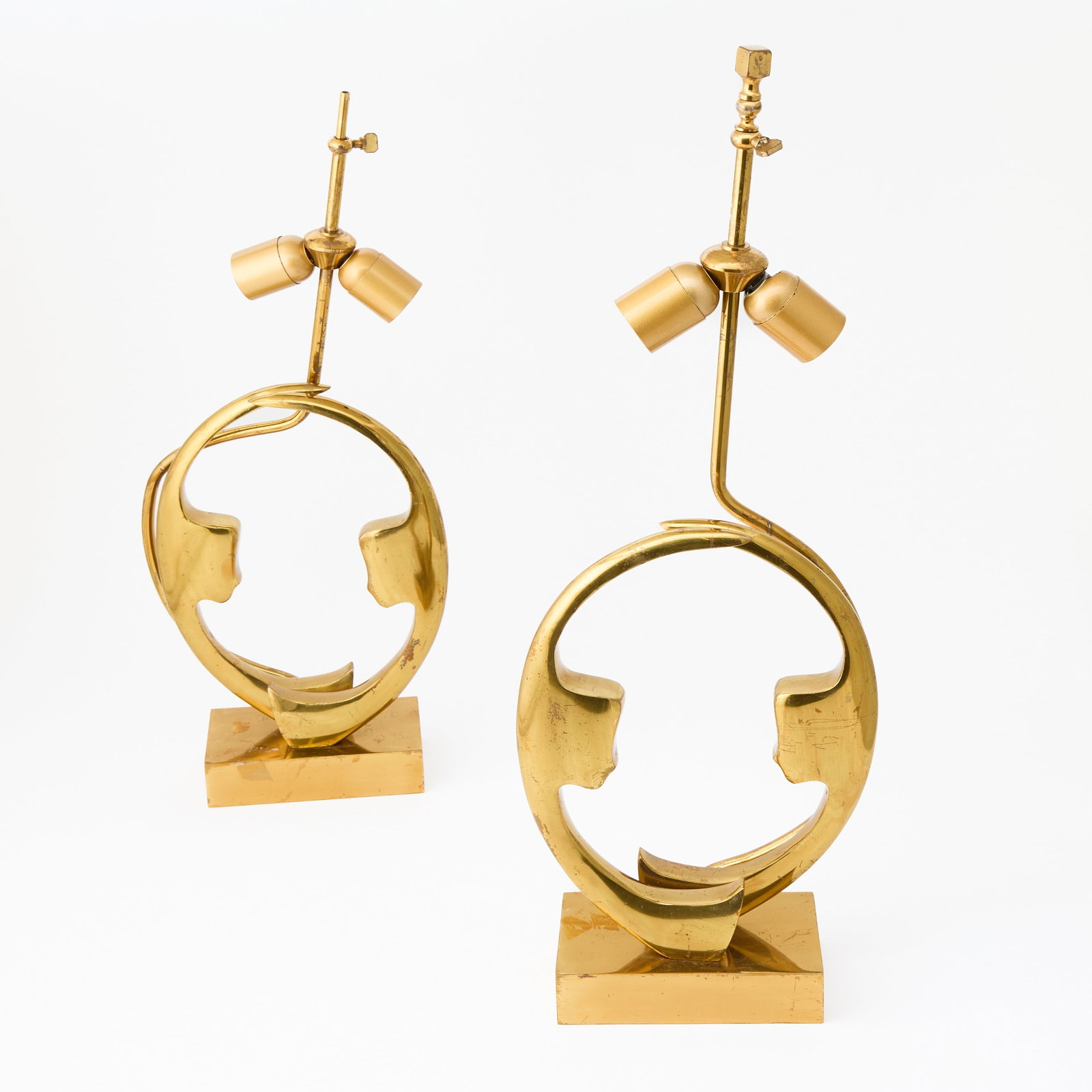 Pair of Willy Daro Brass Table Lamps (1 of 3)