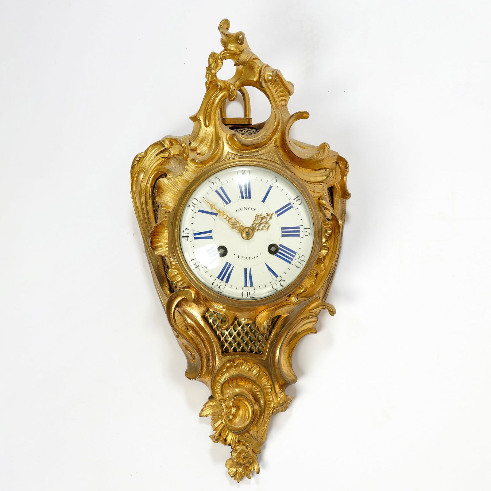 Louis XV Style Gilt-Bronze Cartel Clock (1 of 4)