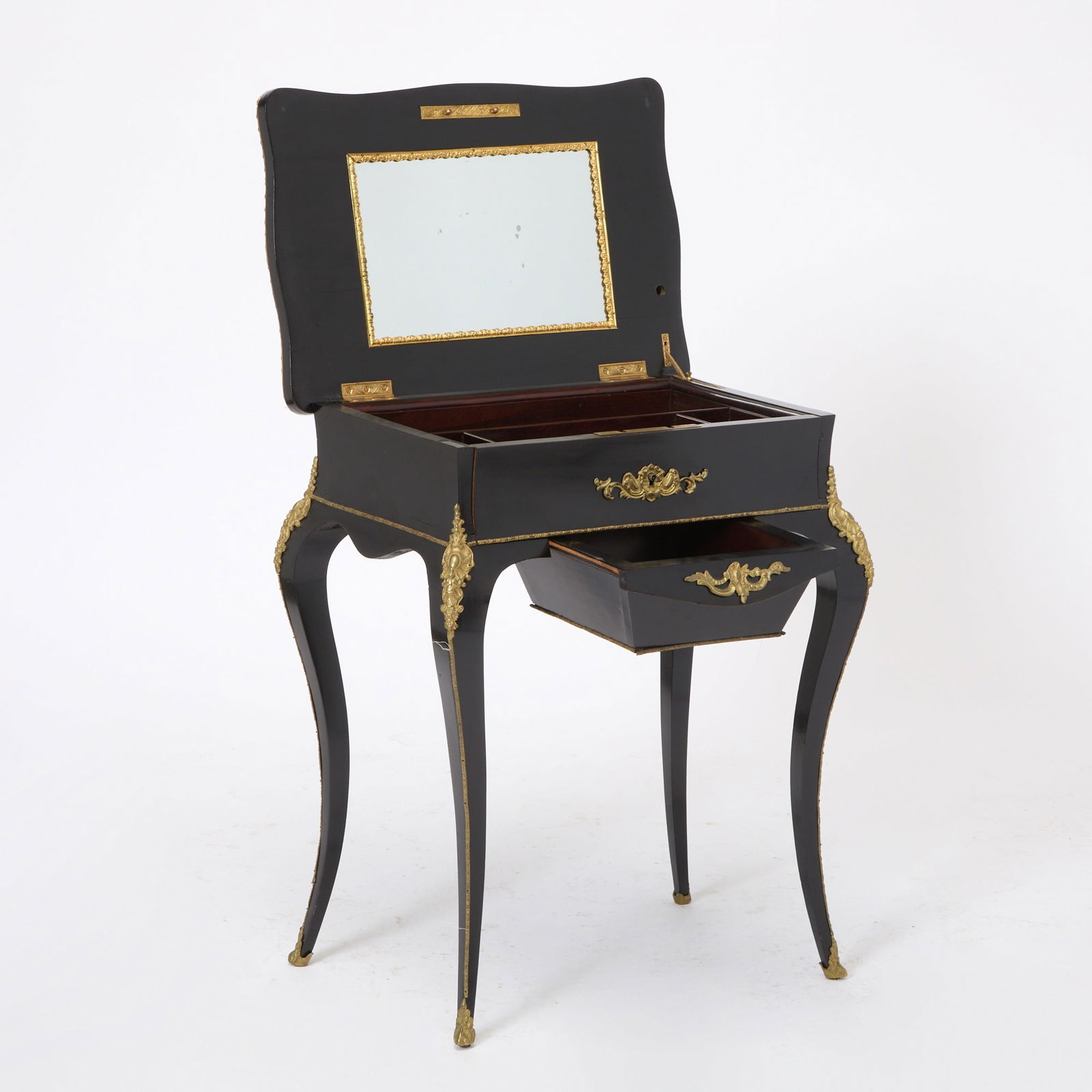 Louis Phillippe Bronze Ebonized Dressing Table - 2