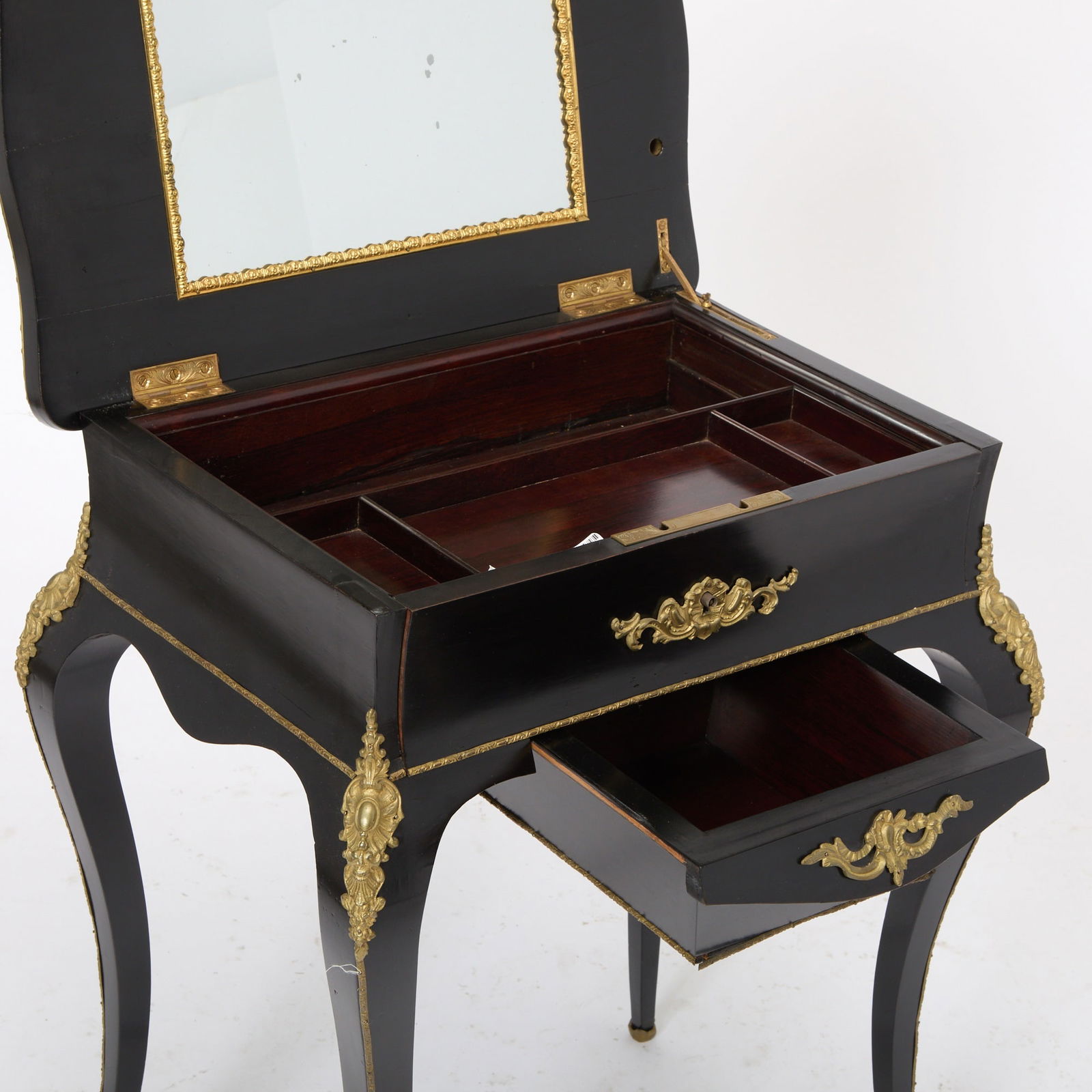 Louis Phillippe Bronze Ebonized Dressing Table - 3