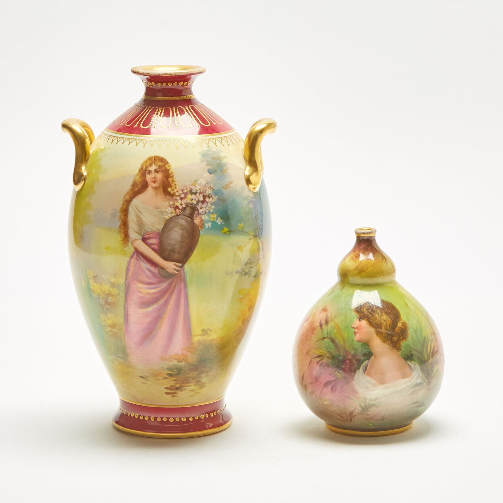 Two Royal Bonn Porcelain Vases (1 of 4)