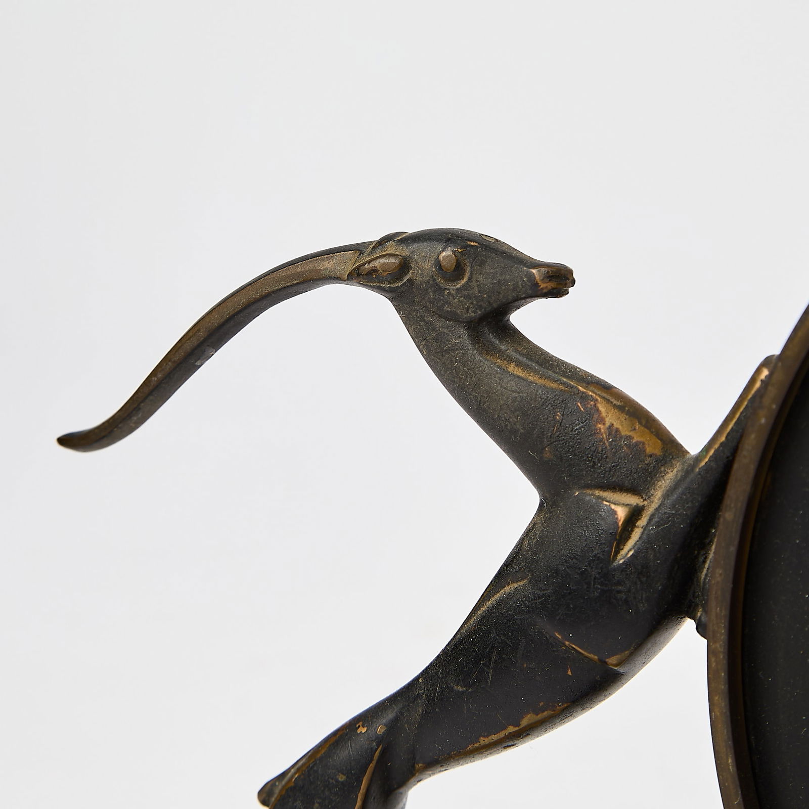 Dutch Bronze Impala Table Clock - 6