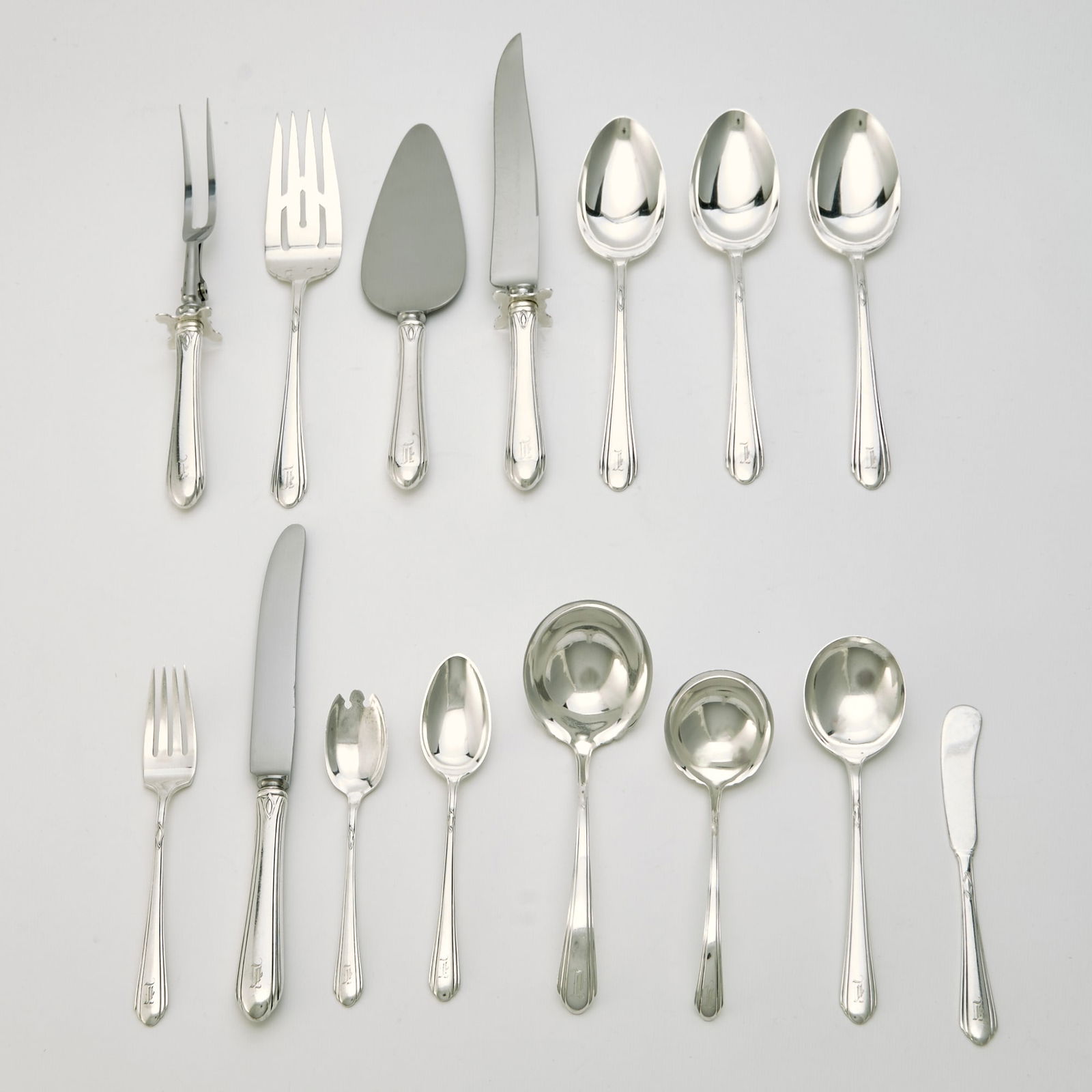 Towle Sterling Silver "Lady Diana" Pattern Flatware Service (1 of 2)