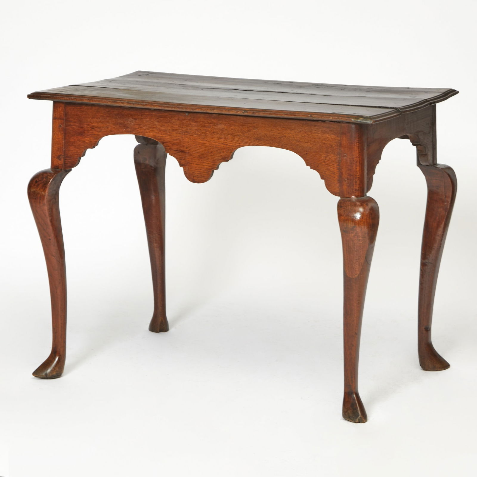 George I Provincial Oak Side Table (1 of 3)