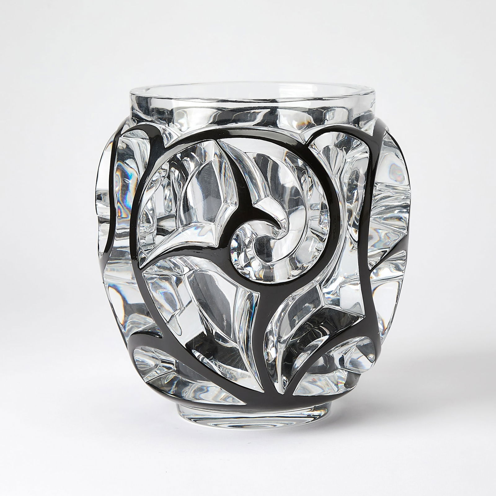 Lalique Molded and Enameled Glass "Tourbillons" Vase (1 of 5)