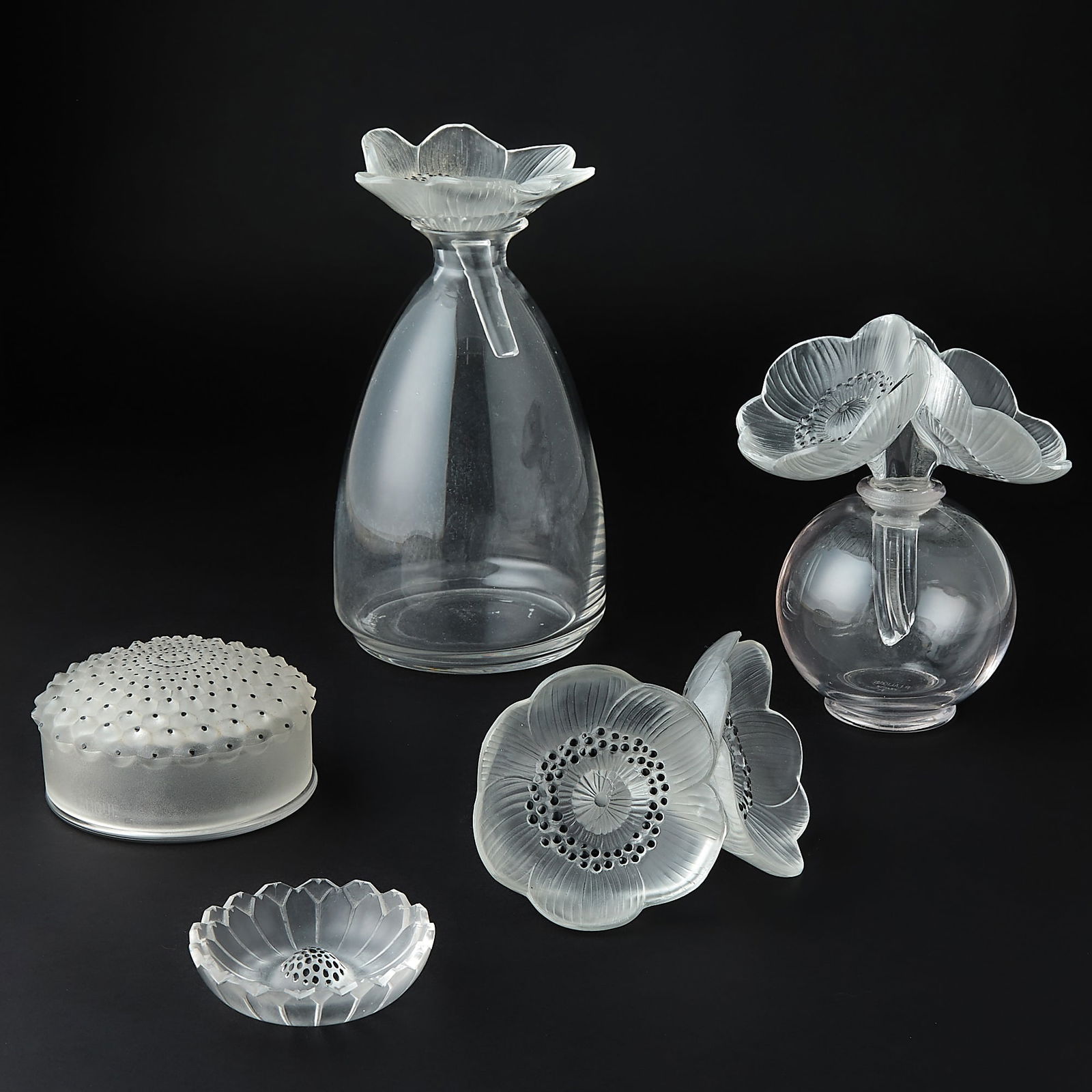 Five Lalique Frosted Glass Articles (1 of 6)