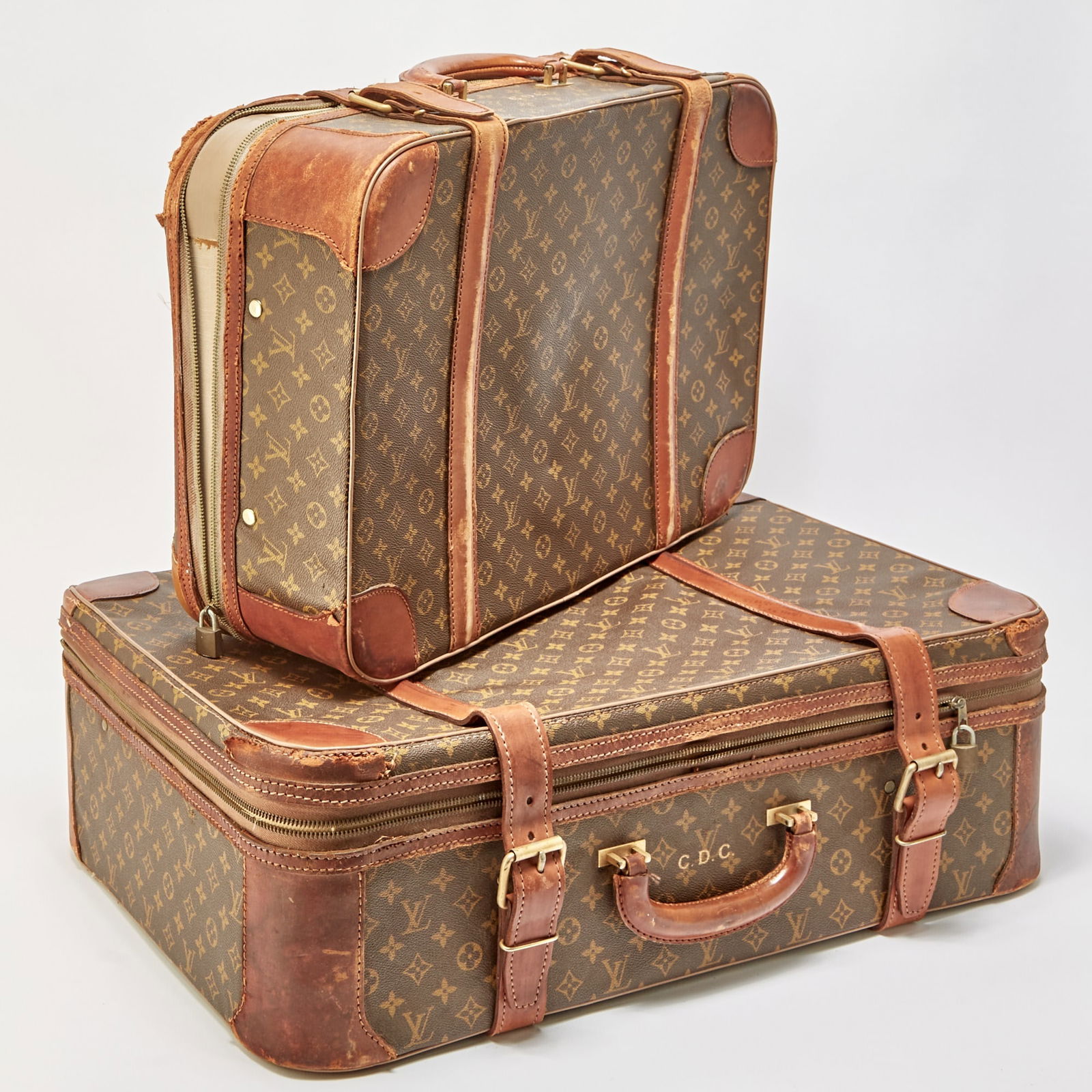 Two Louis Vuitton Monogram Canvas Suitcases (1 of 9)