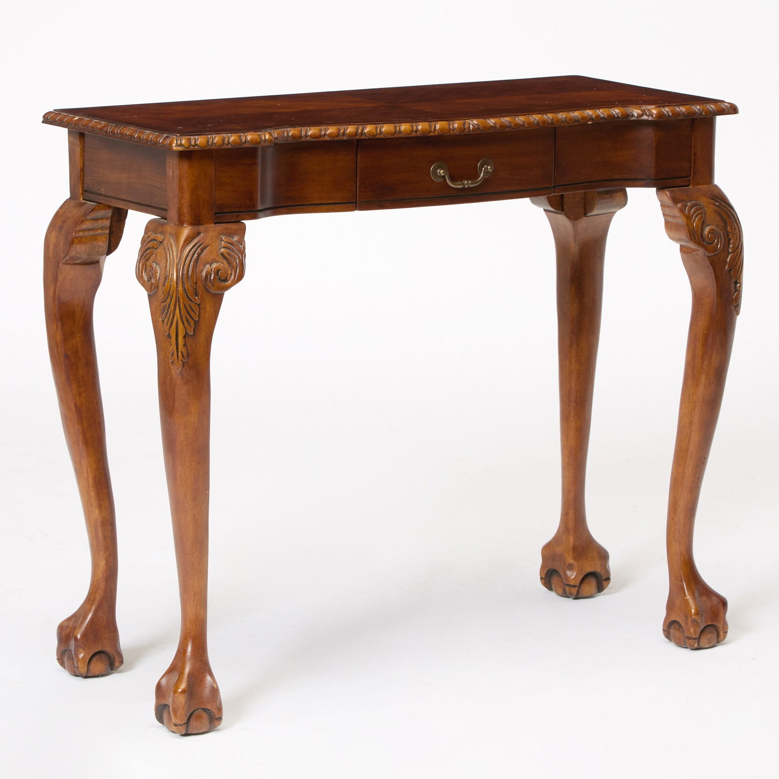 George III Style Mahogany Console Table (1 of 6)