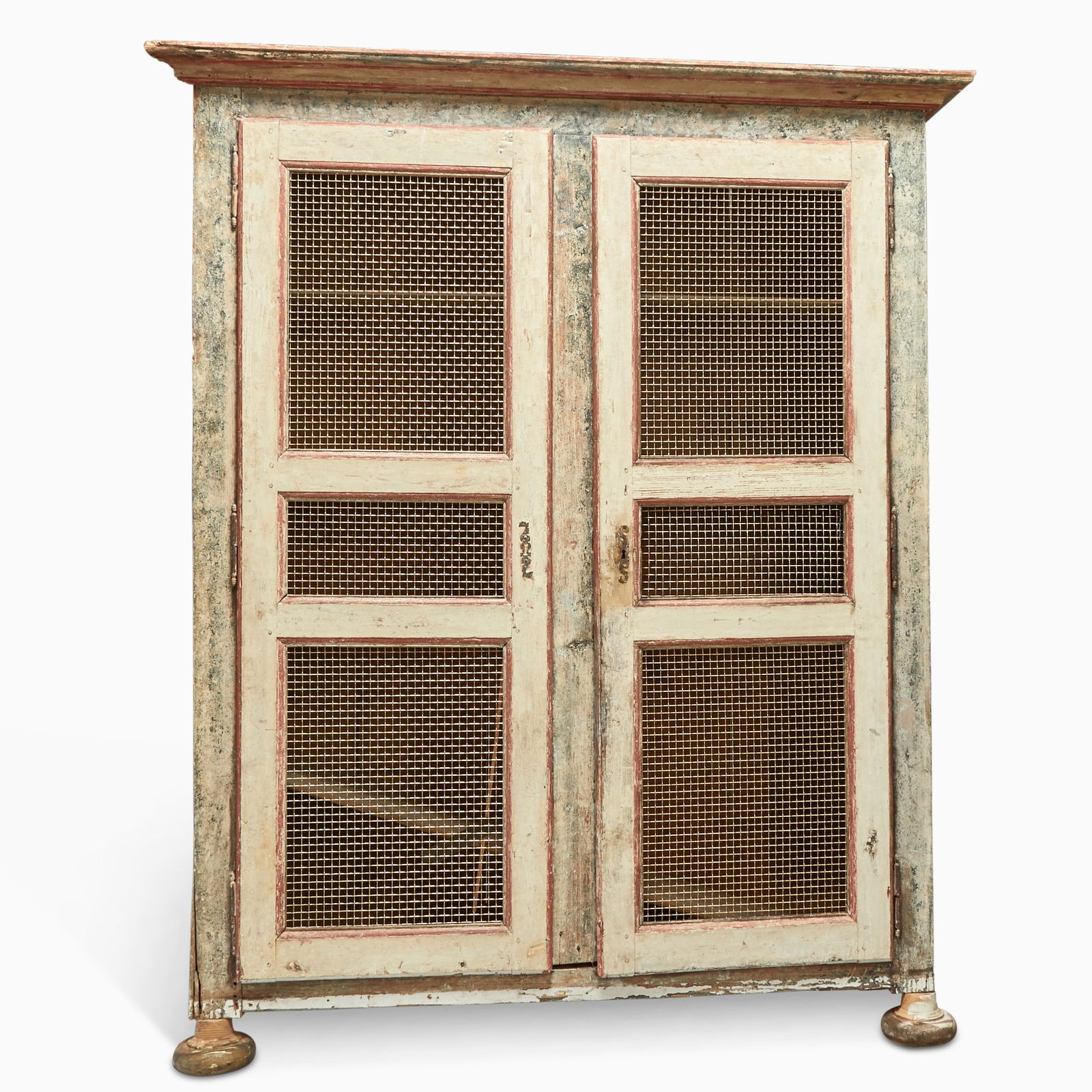 Large Continental Painted Pine Armoire (1 of 2)