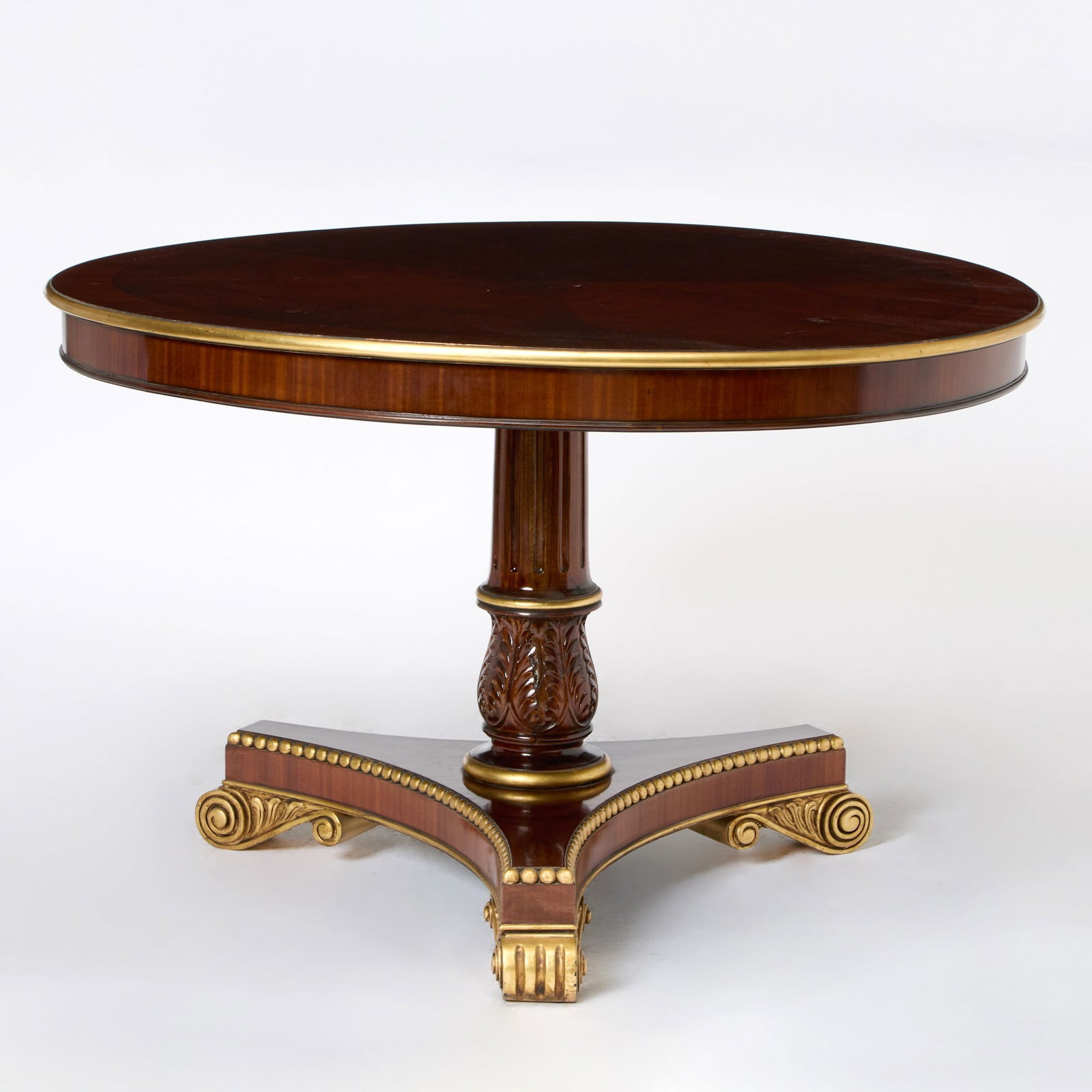 Regency Style Parcel-Gilt Mahogany Center Table (1 of 4)