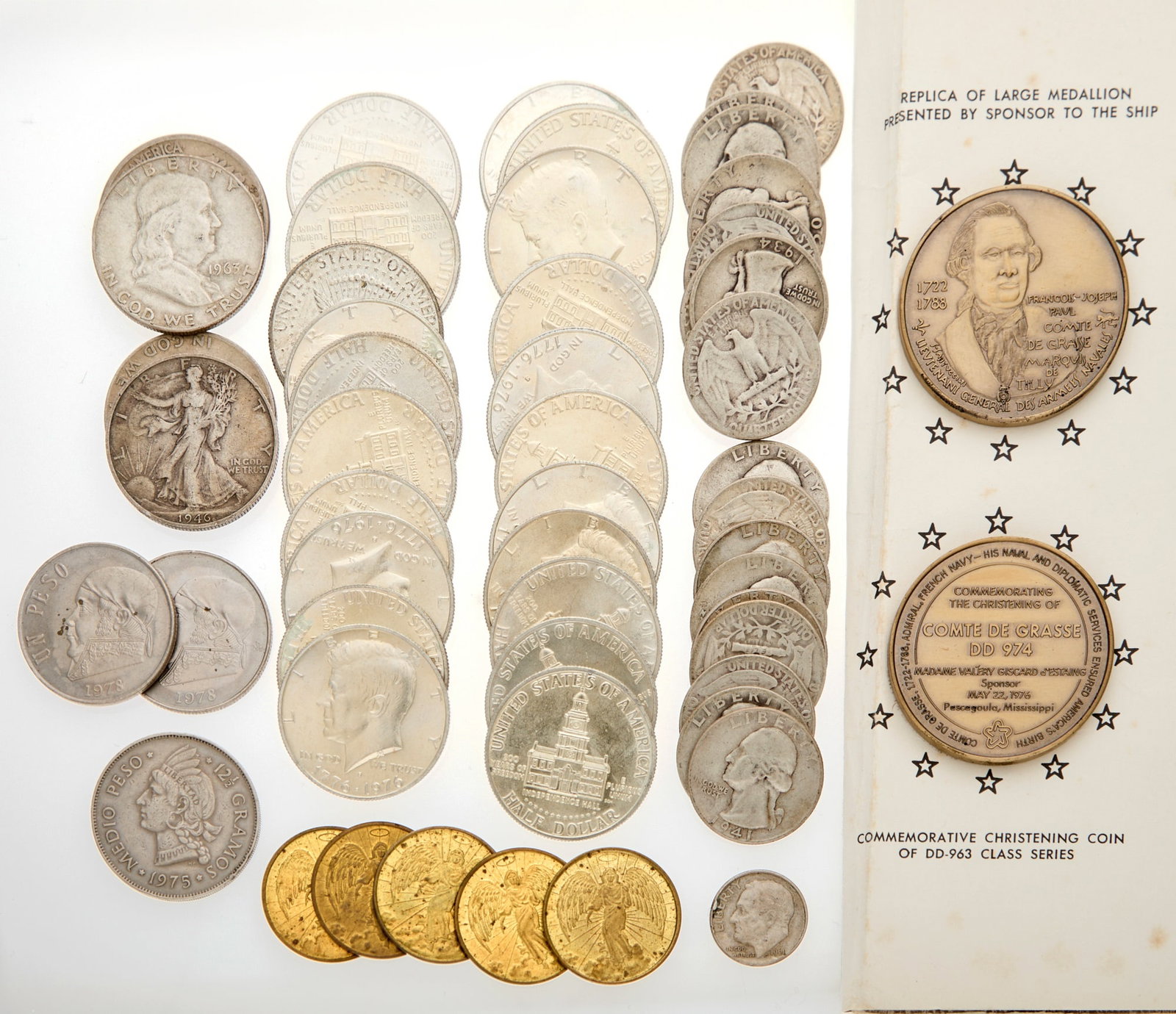 United States. Group of of US Proof Sets, Mint Sets, and Coins. Grades Vary.: Includes: Silver Proof Sets dated: 2009 (2 pcs.); 2011 (2 pcs.); 2012 (2 pcs.); 2013 (2 pcs.) America the Beautiful Quarters Silver Proof Sets dated: 2012 (1 pc.); 2013 (1 pc.); 2014 (1 pc.) President