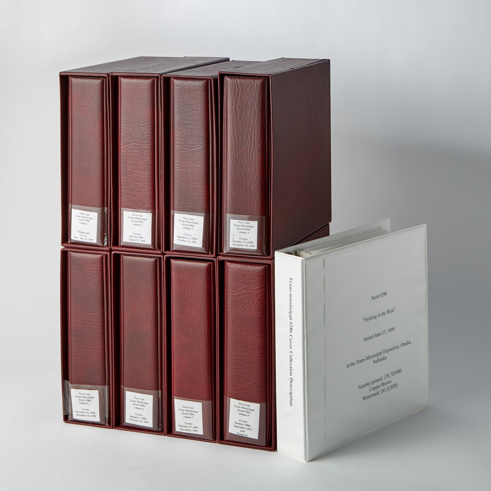 United States. Collection of the Two-Cent Trans-Mississippi Issue of 1898. (1 of 12)