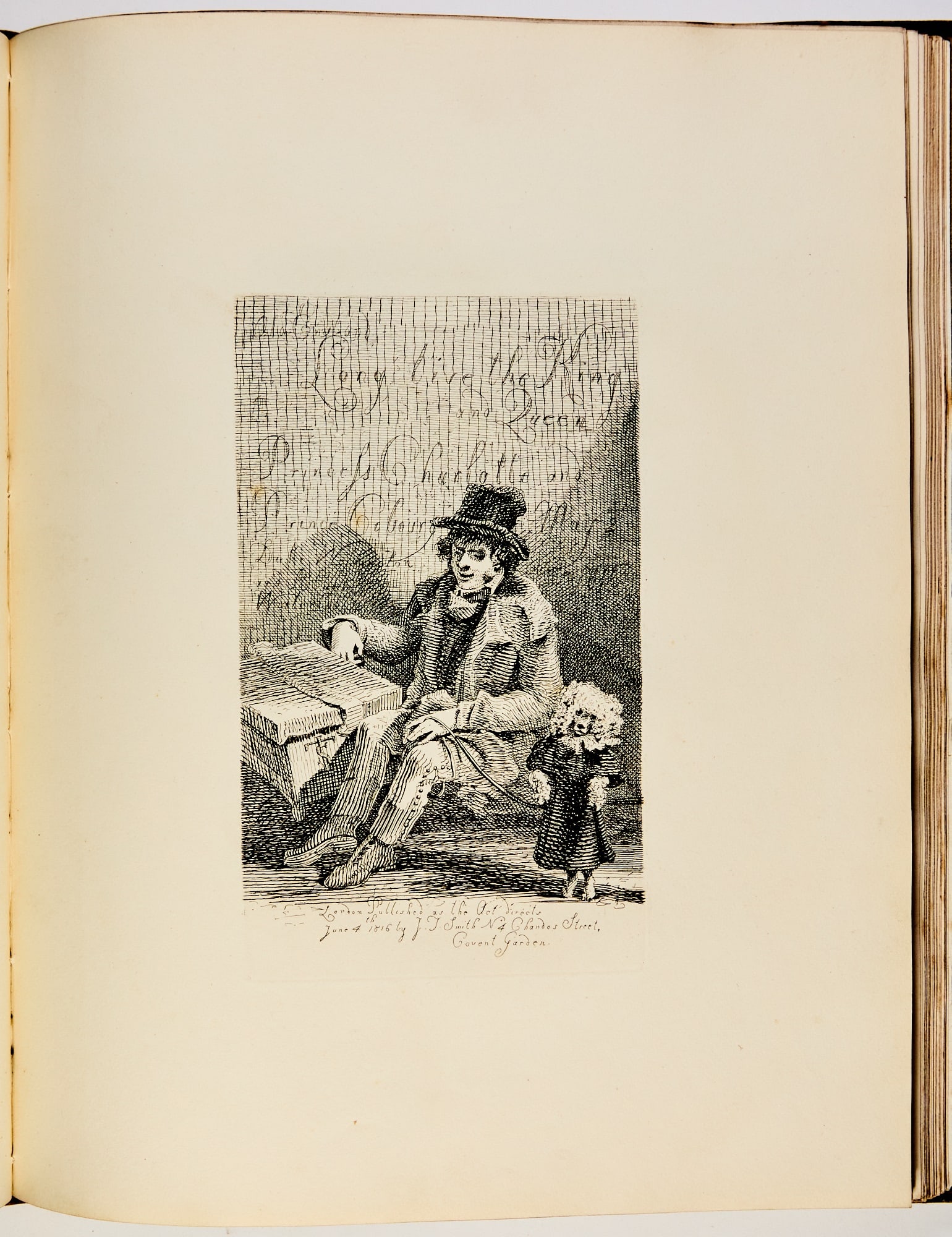 John Thomas Smith's sympathetic illustrations of London beggars: SMITH, JOHN THOMAS, illustrator, and FRANCIS DOUCE Vagabondiana; or, Anecdotes of Mendicant Wanderers through the Streets of London. London: 1817. First edition. Half green morocco over marbled boards