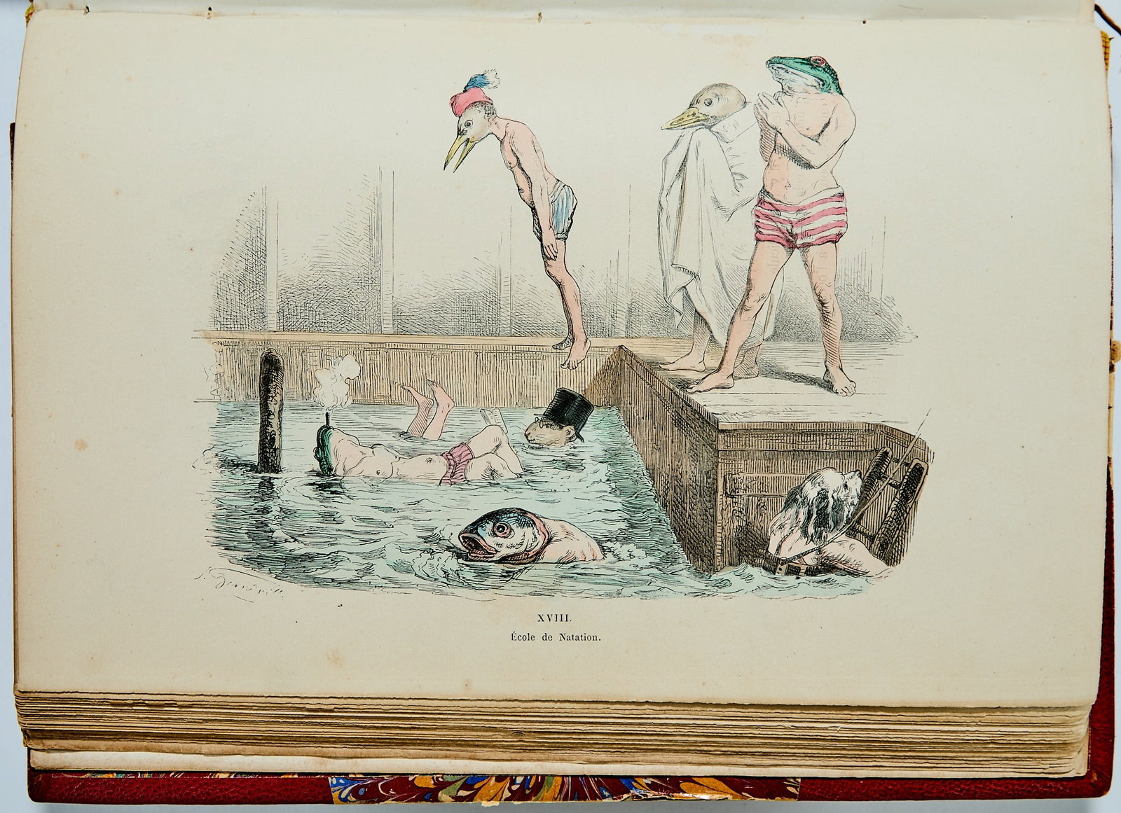 Three 19th century French illustrated works: [FRENCH ILLUSTRATORS] Three 19th century French illustrated works. Comprising: [GRANDVILLE].