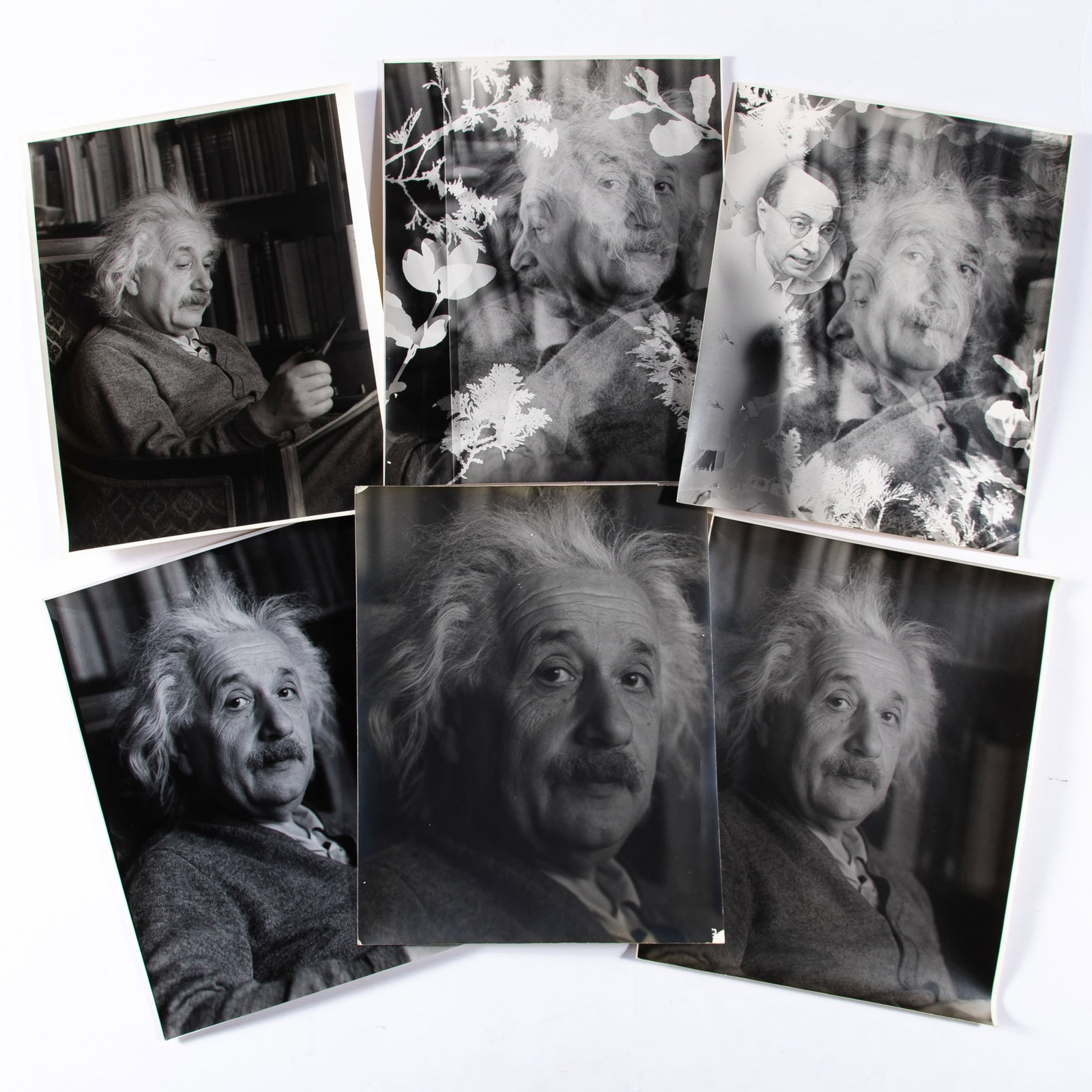 Portraits of Albert Einstein by Elizabeth Menzies: EINSTEIN, ALBERT and MENZIES, ELIZABETH GRANT Albert Einstein, 1930s. An exceptional archive of images of Einstein, including ten large-format prints, some duplicates (and including two photocollages)