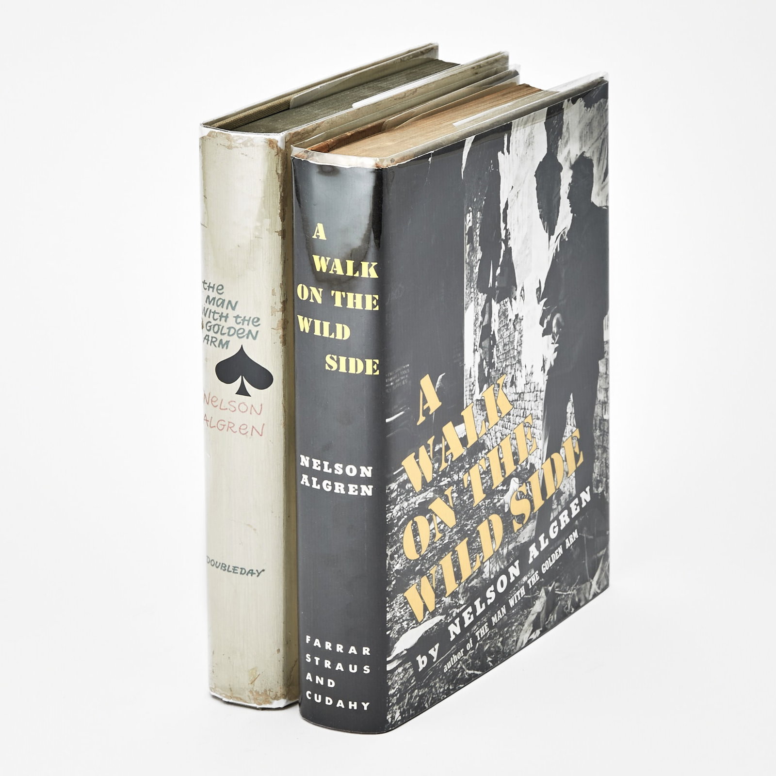 An extensive group of modern literature in first edition: A group of modern literature. Comprising ALGREN, NELSON. Two first edition Nelson Algren works, one signed. A Walk On The Wild Side. New York: Farrar, Straus, and