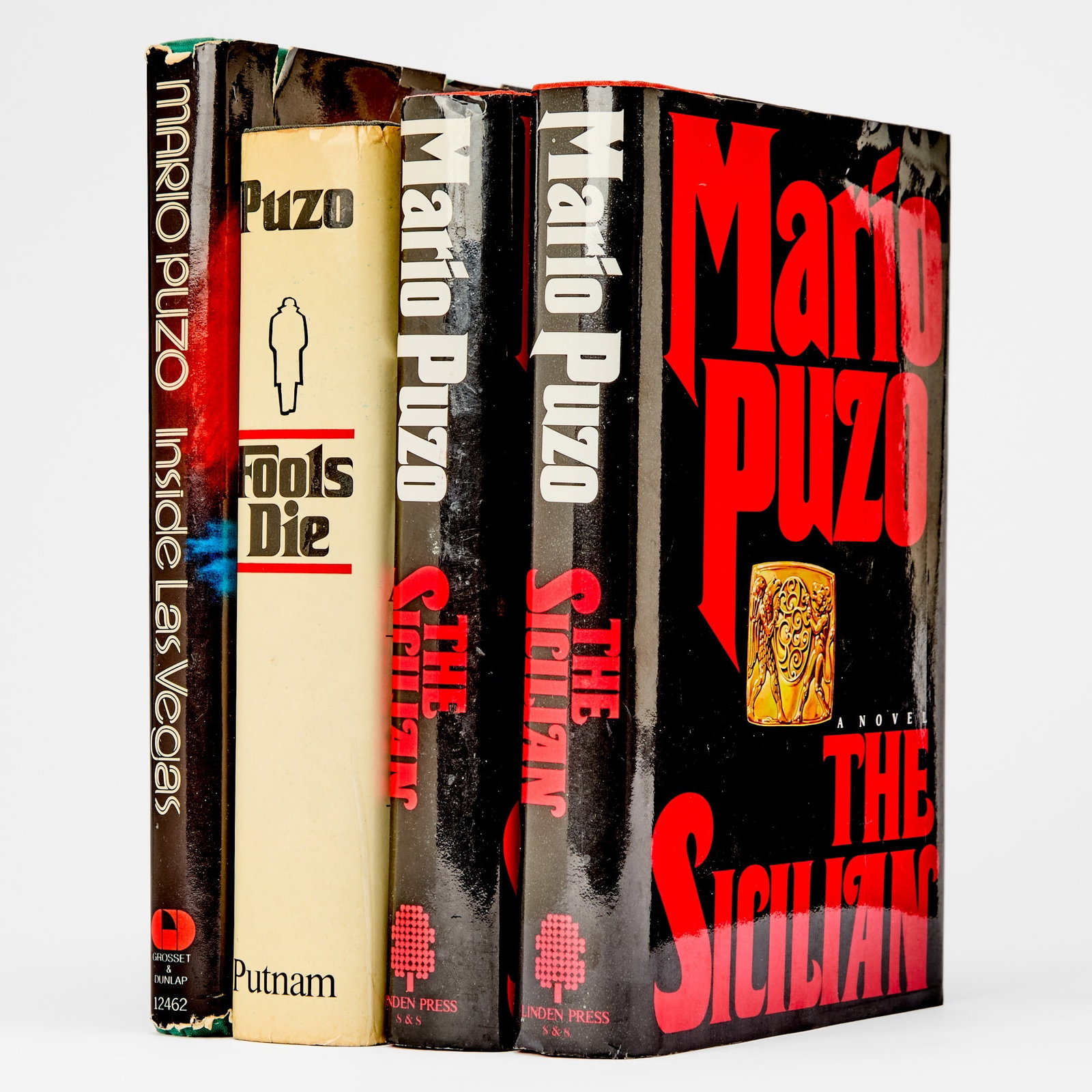 Four volumes inscribed by Mario Puzo: PUZO, MARIO Four volumes inscribed by Mario Puzo. Comprising: The Sicilian. New York: The Linden Press/Simon & Schuster, 1984. First edition, first printing, inscribed by Puzo to Brad So