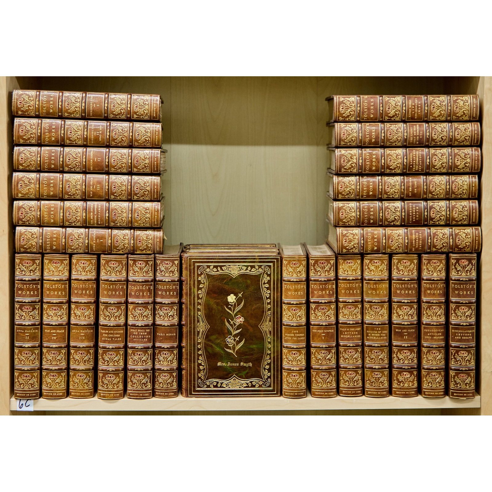 Tolstoy's Complete Works in fine binding: TOLSTOY, LEV NIKOLAYEVICH (LEO), Count