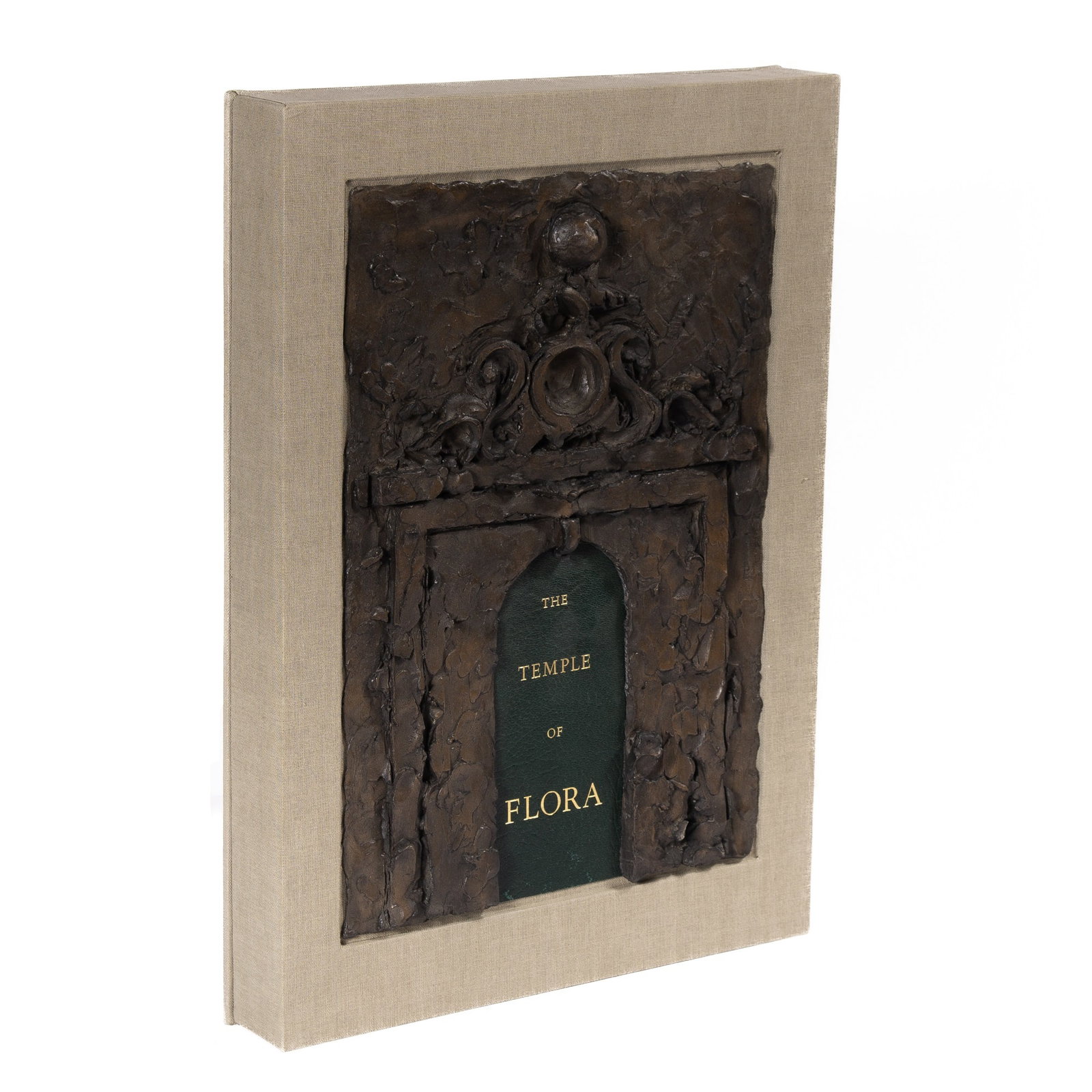 The Ashbery/Dine Temple of Flora: ASHBERY, JOHN [and others] and JIM DINE, illustrator The Temple of Flora. San Francisco: Arion Press, 1984. Copy 68 of 175 examples, signed by Dine on the second state of the frontispiece. Quarter gre