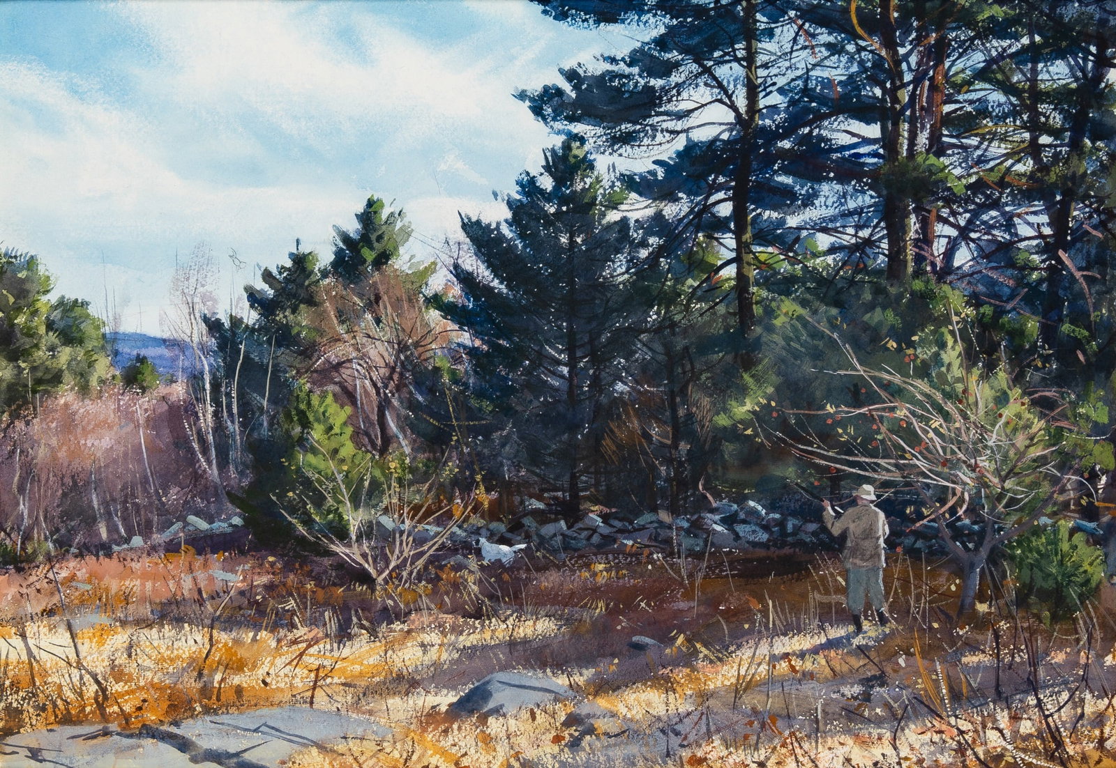 Aiden Lassell Ripley: American 1896-1969Partridge HuntingInitialed and annotated by the artist’s wife, Doris Ripley Original A. Lasell Ripley / By - (D. R.) – on