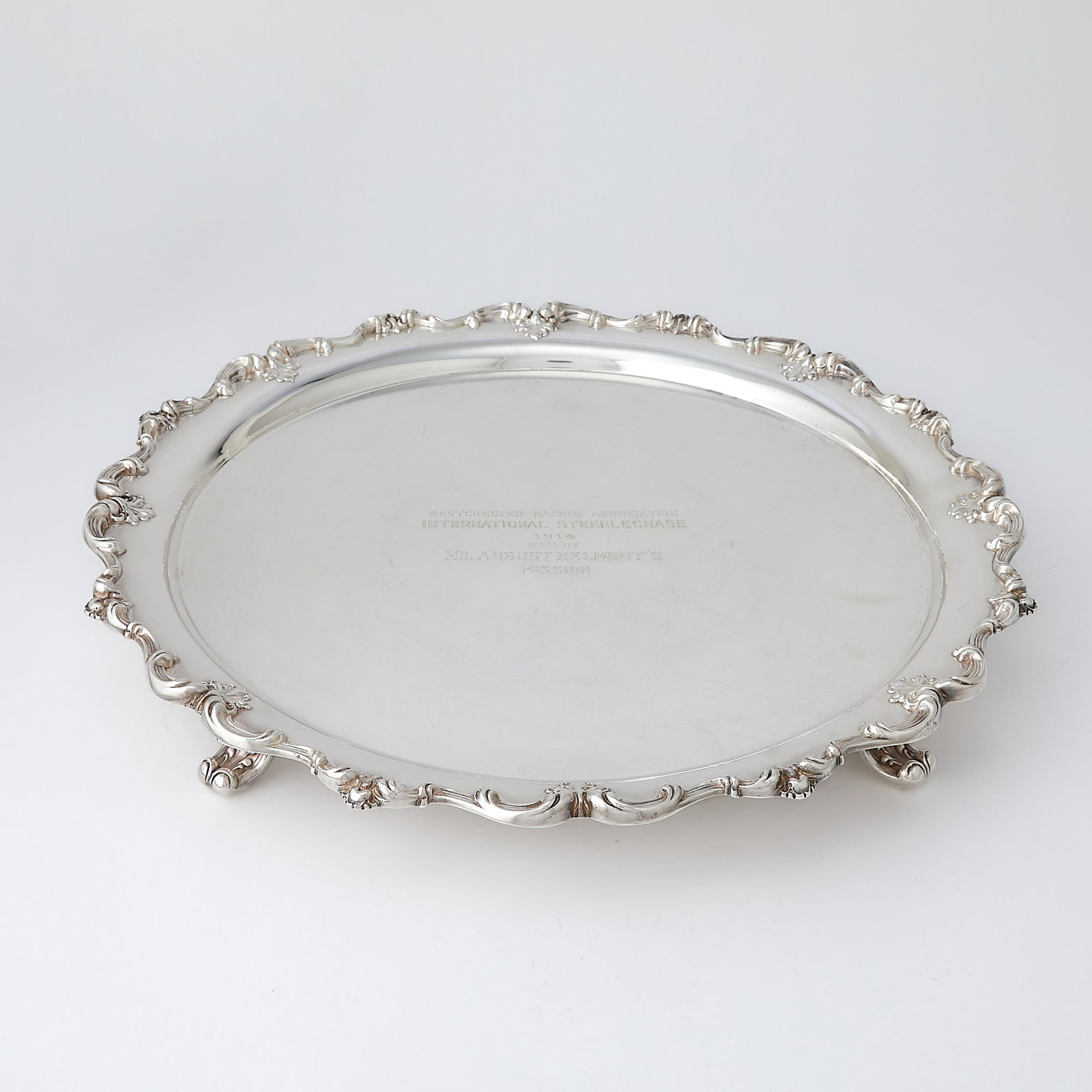 Equestrian Interest: Frank M. Whiting Sterling Silver Salver (1 of 6)