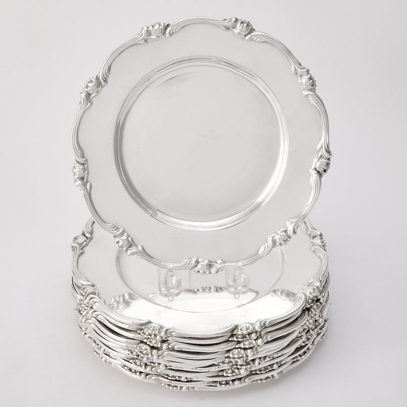 Set of Twelve Peruvian Silver Side Plates (1 of 2)
