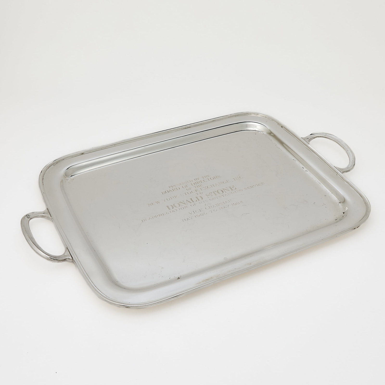 Tiffany & Co. Sterling Silver Two-Handled Tray (1 of 4)
