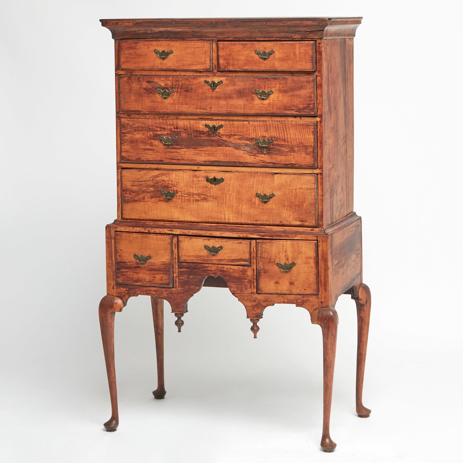 Queen Anne Maple and Pine High Chest (1 of 6)