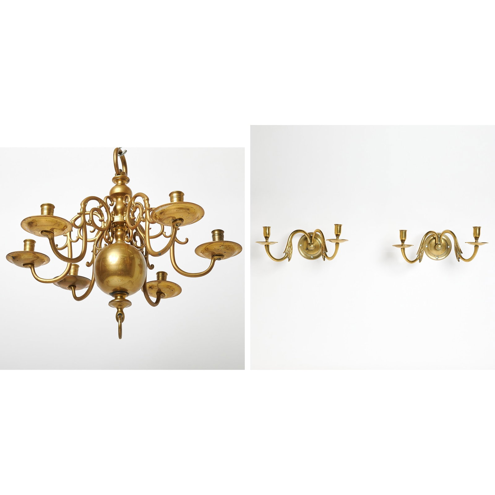 Group of Brass Lighting (1 of 7)