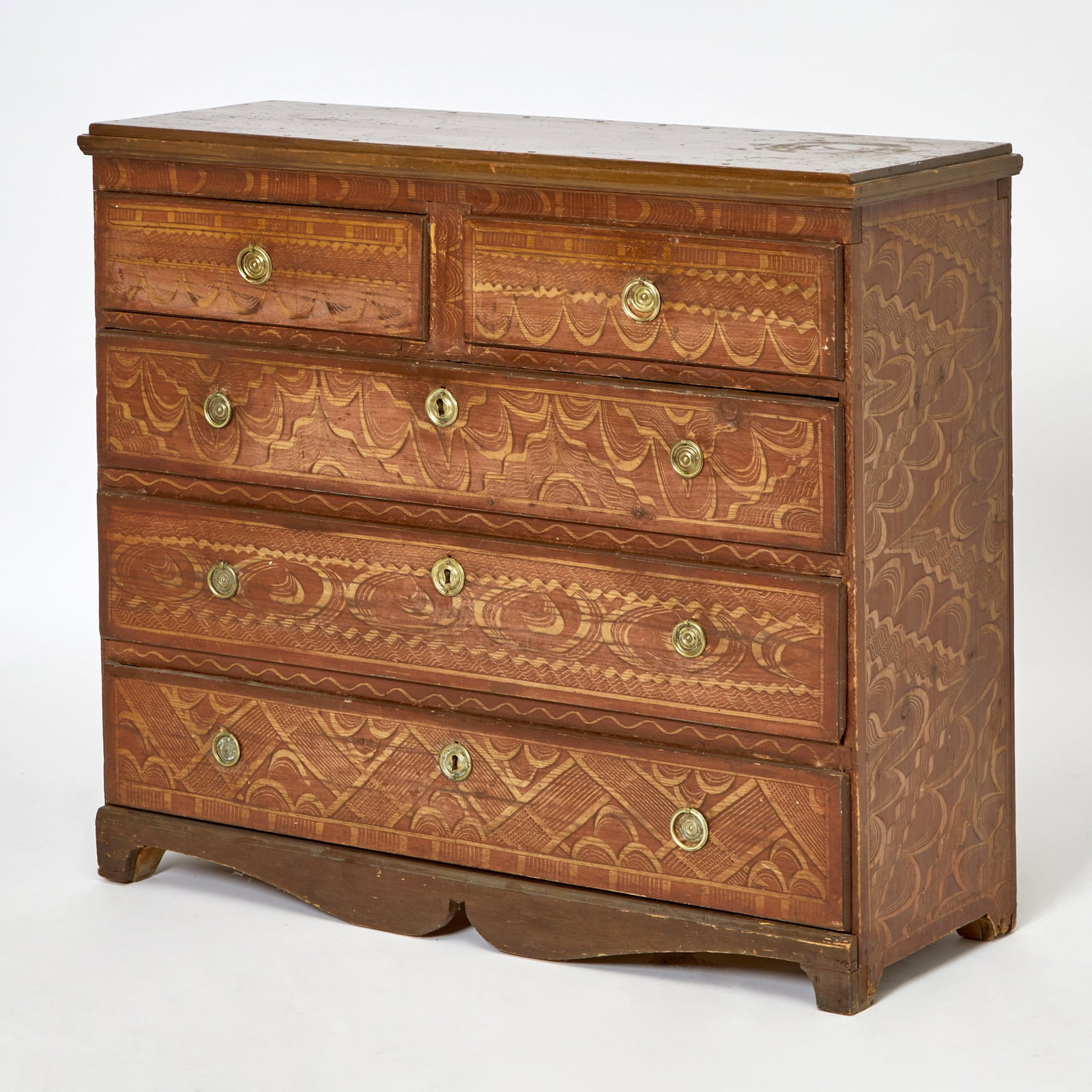 Northern European Painted Chest of Drawers (1 of 5)