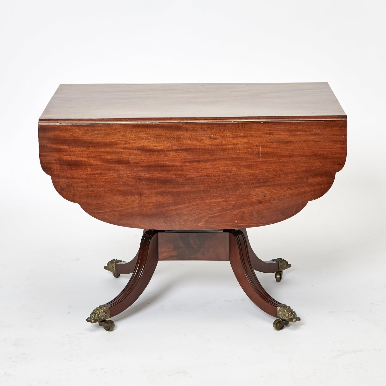 Classical Mahogany Drop Leaf Table - 7