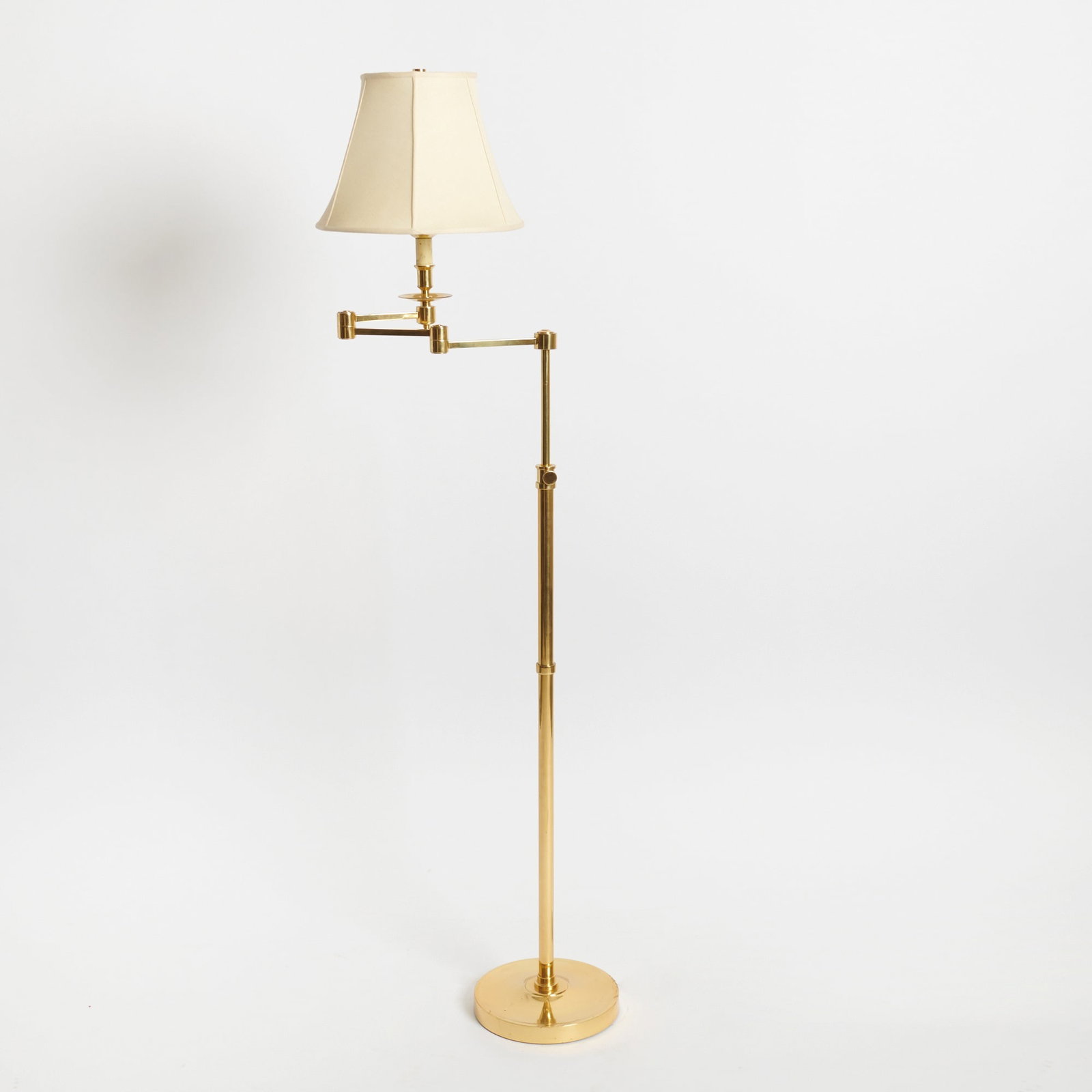 Brass Swing-Arm Floor Lamp (1 of 3)