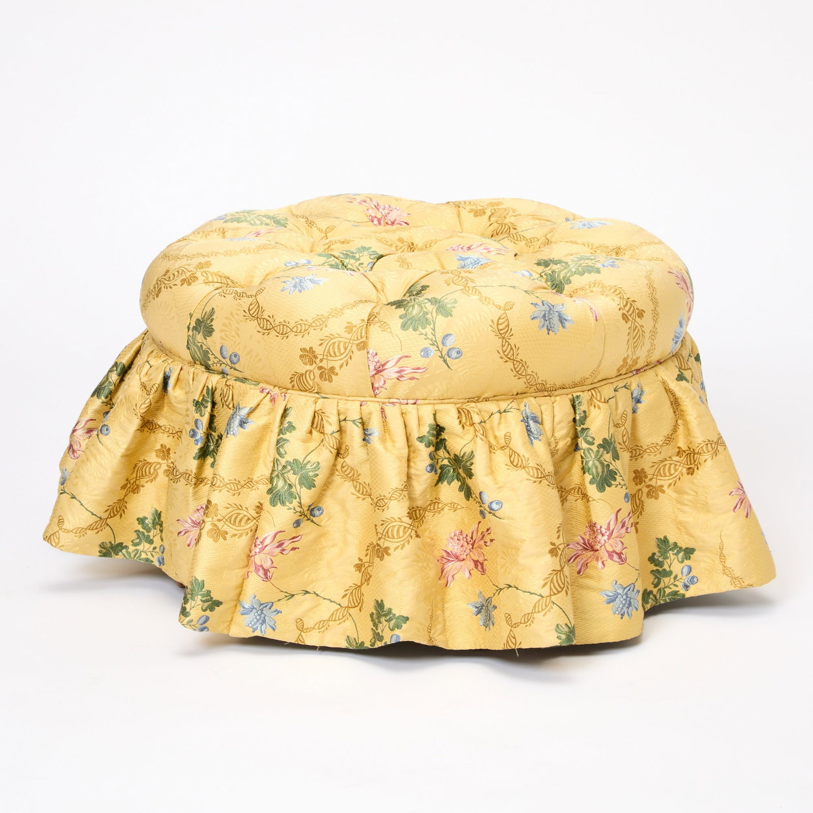 Button Tufted Upholstered Stool - 3